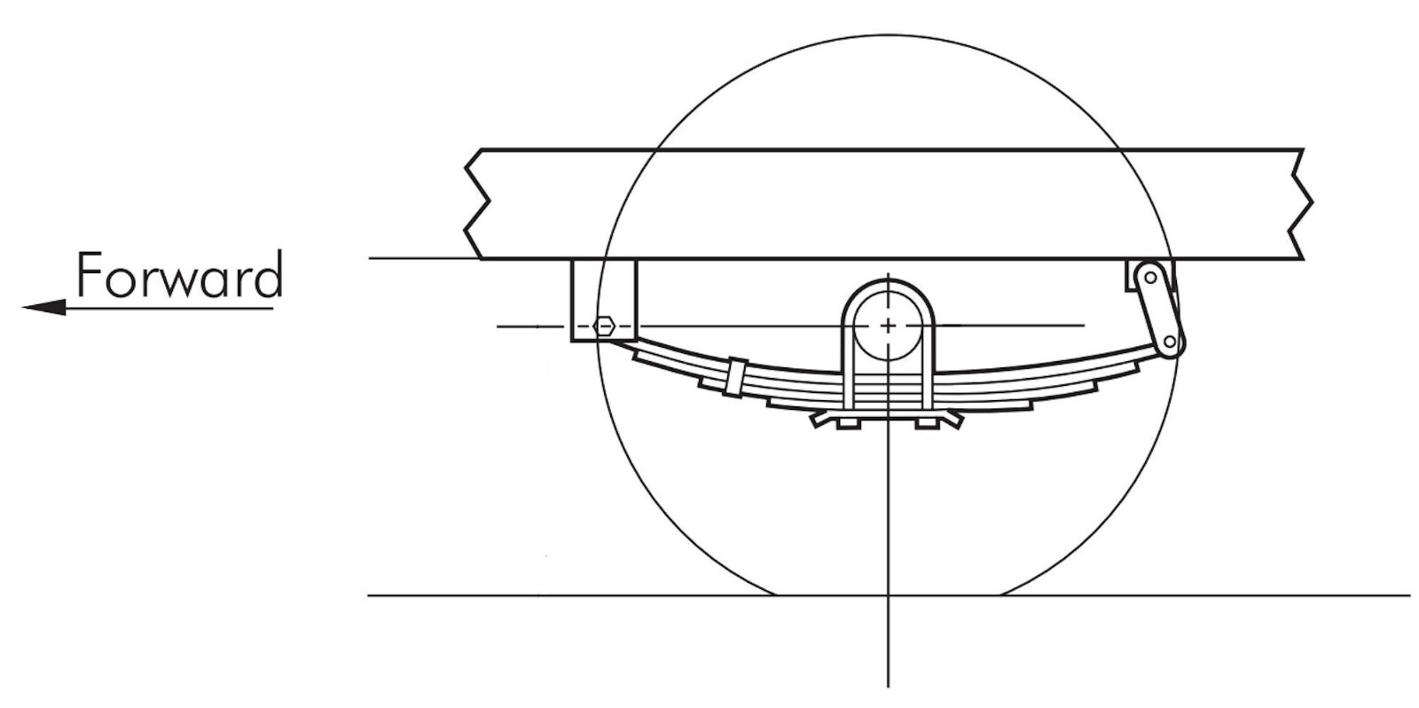 (4)- Boat Trailer 3 Leaf Double Eye Springs (2 PAIR) 20″ 3700lbs CAP Per Pair