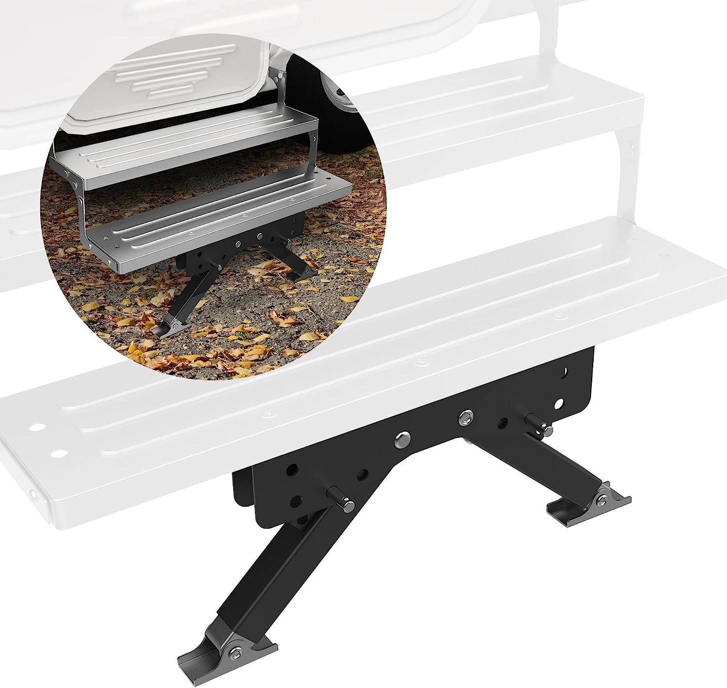 Marudina RV Step Stabilizer Kit for Travel Trailers and Motorhomes 2.8″- 11.4″