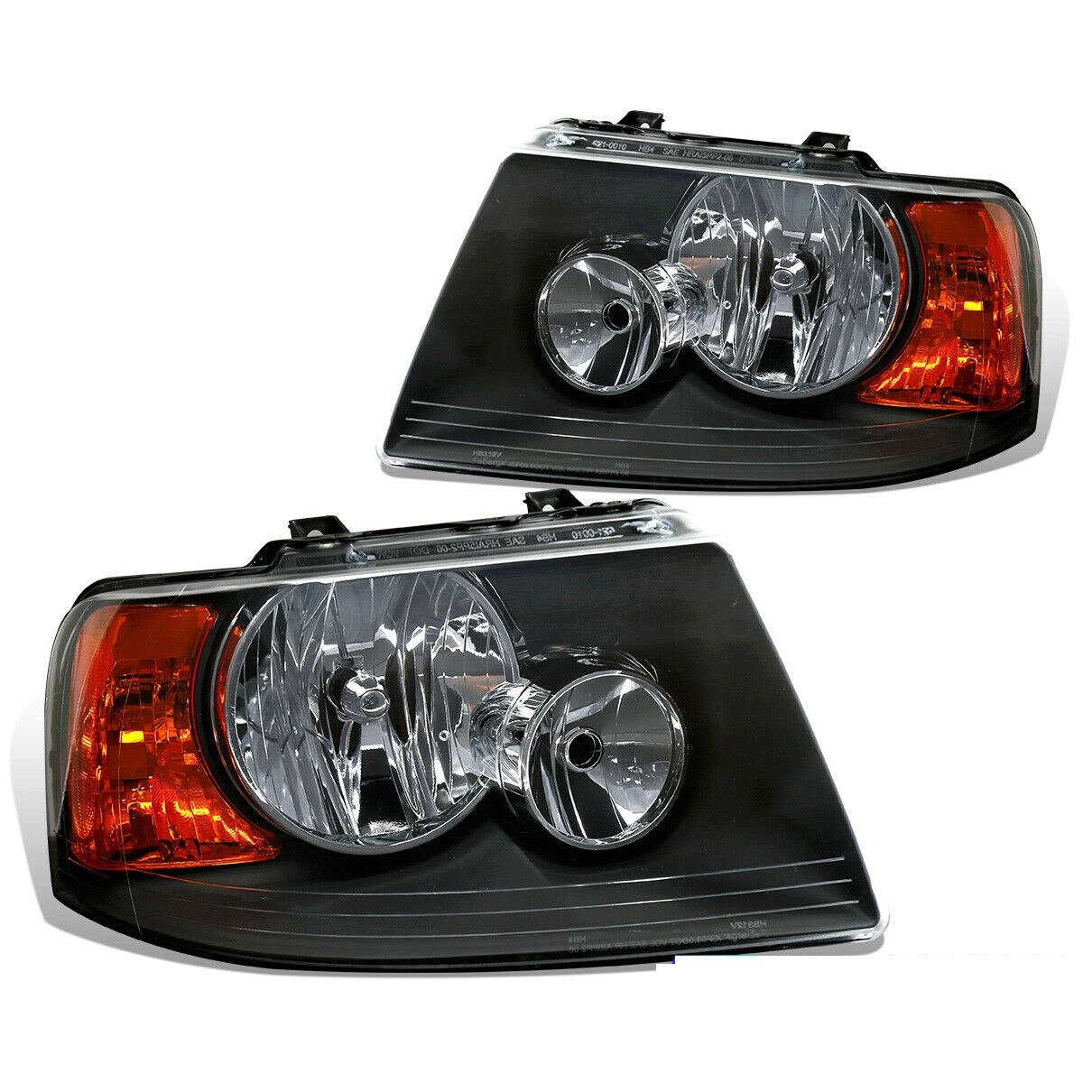 THOR MOTOR COACH HURRICANE 2010 2011 PAIR BLACK HEADLIGHTS HEAD LIGHTS LAMPS RV