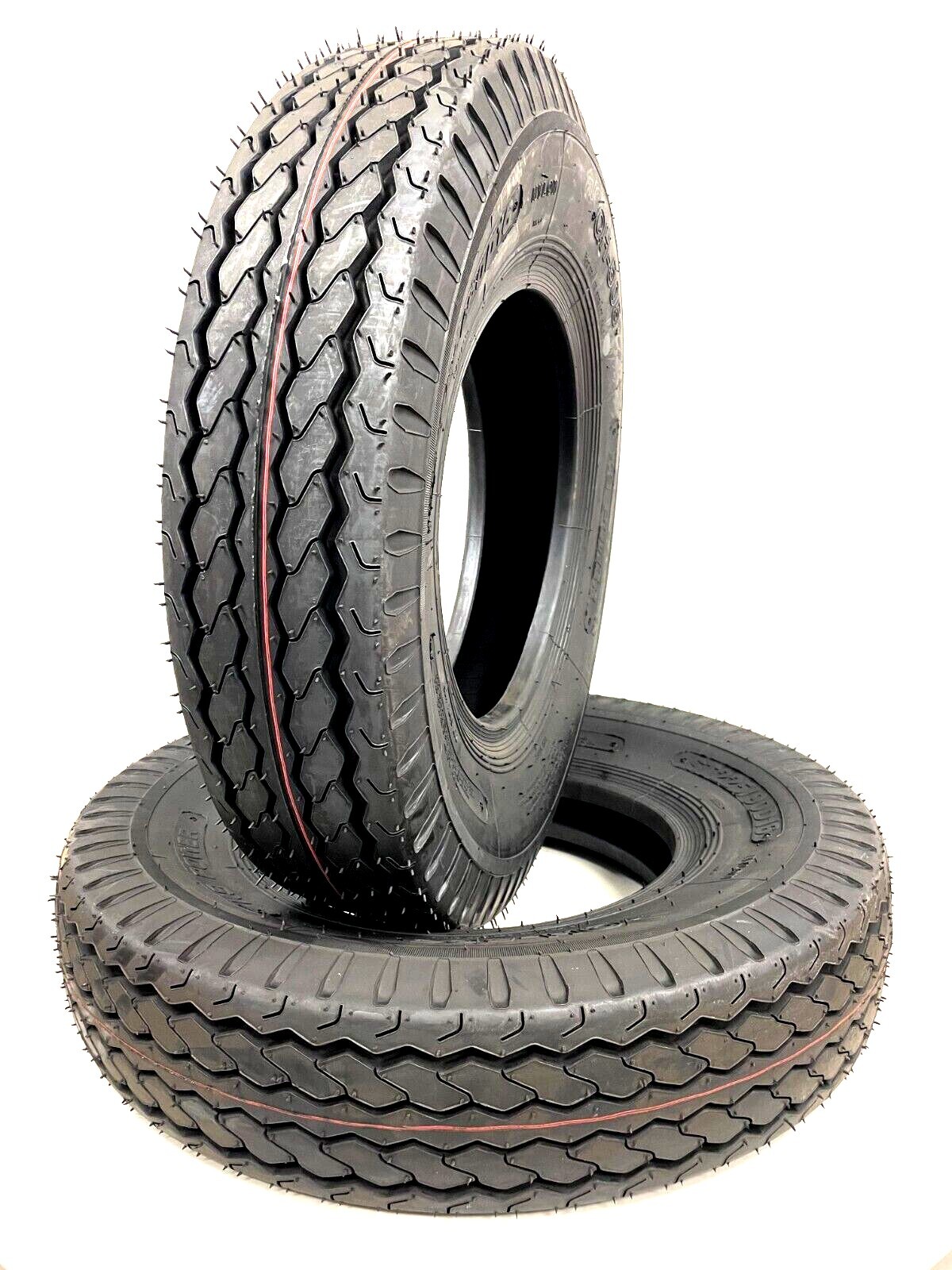 Two Heavy Duty Trailer Tires ST225/90D16 /7.50-16 10 PR LR E Replaces 750X16