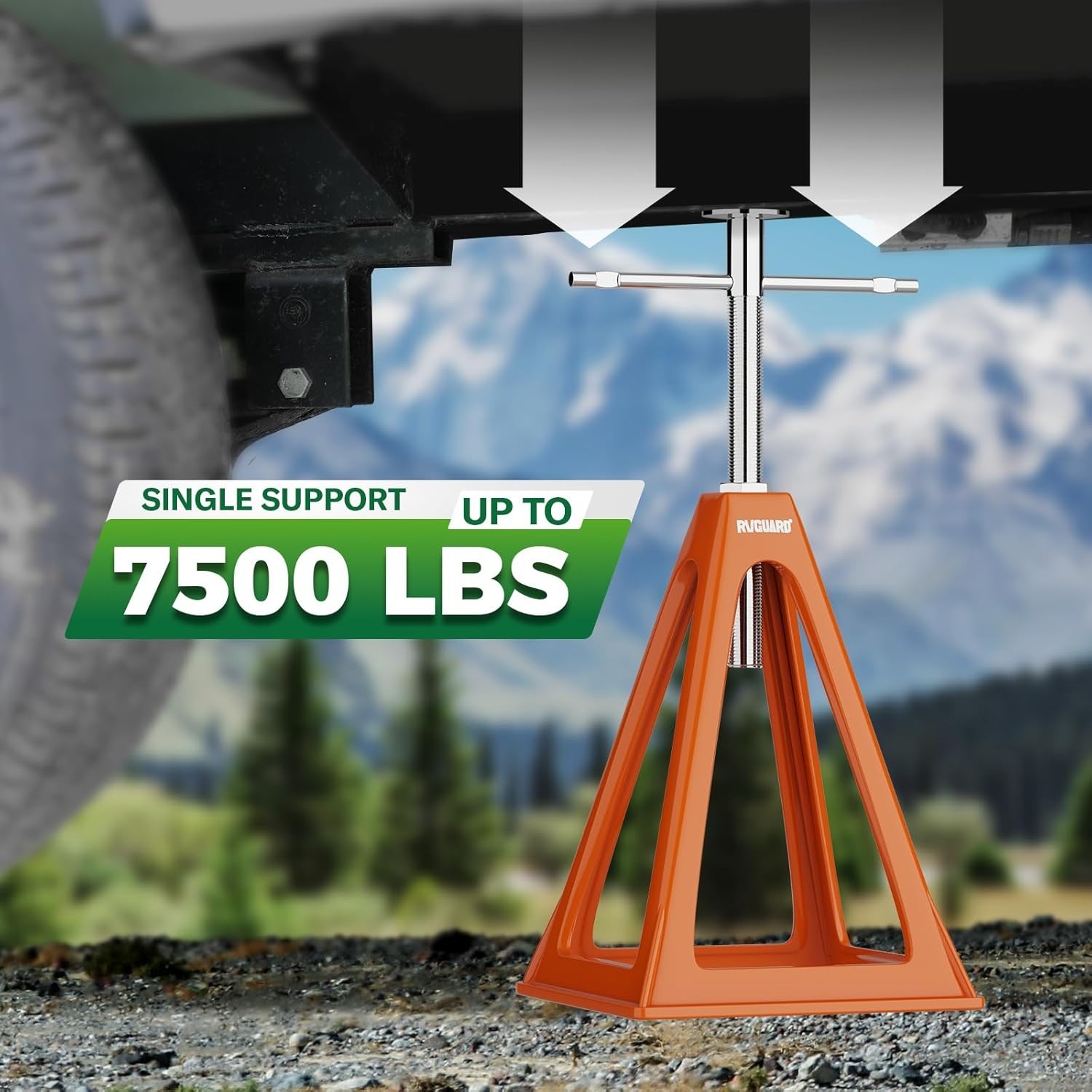 RV Stack Jacks 4 Pack Aluminum Heavy Duty Stabilizer Support Stand 7500lb Adj…