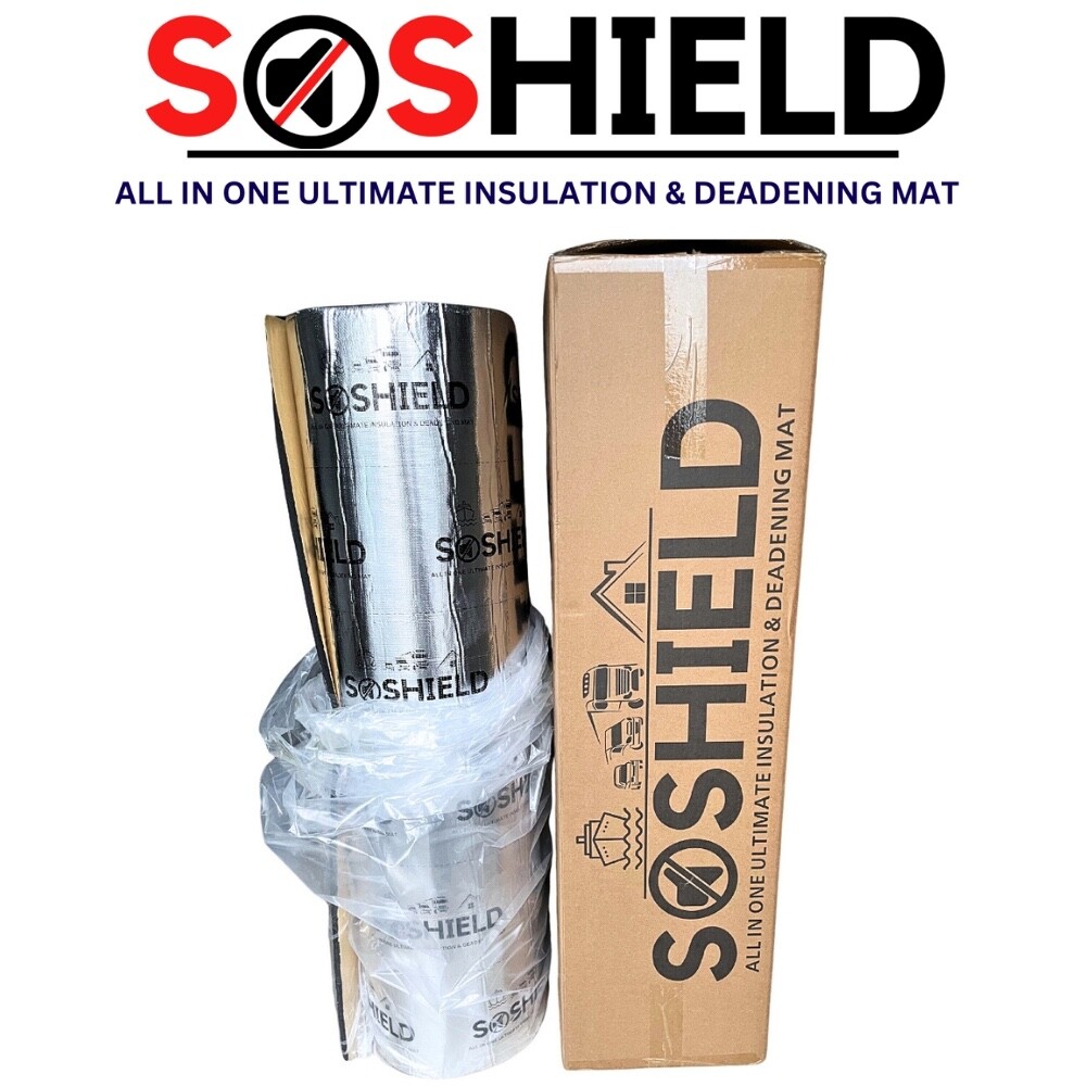 SOSHIELD 10mm Van Boat Insulation Liner Motorhome Sound Deadening Soundproofing