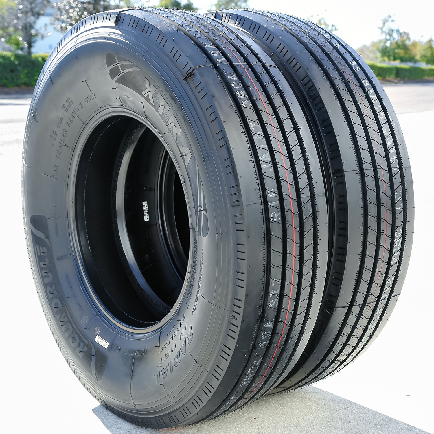 2 Tires ST 225/90R16 129/125M Load G 14 Ply Roundrule Xtra All Steel Trailer