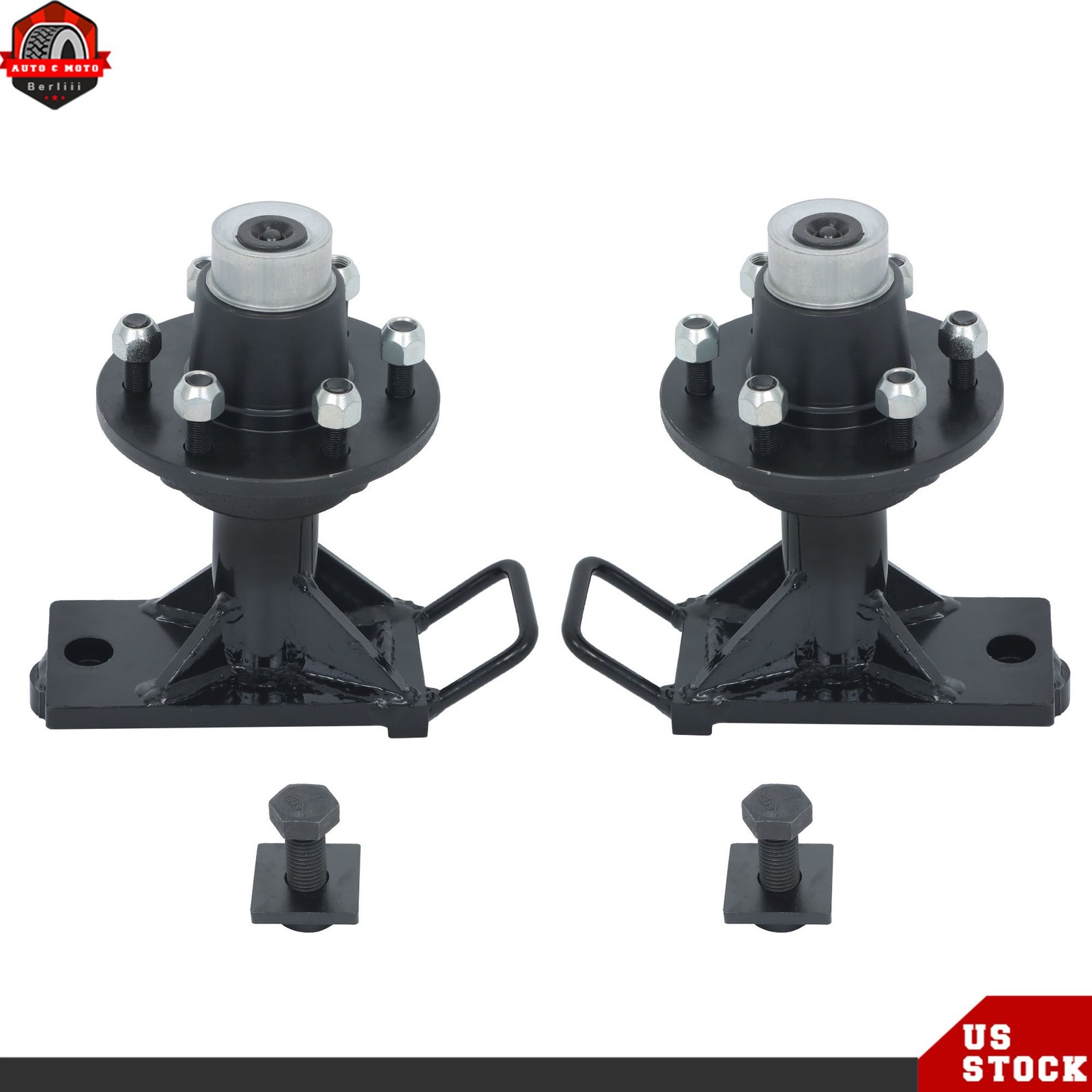 6 × 5.5 Lug Superior Shipping Container Wheels Bolt-on Spindle Kit(Super thick)