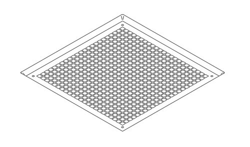 COLEMAN RVP GRILLE PLASTIC POLAR WHIT 6798-3041