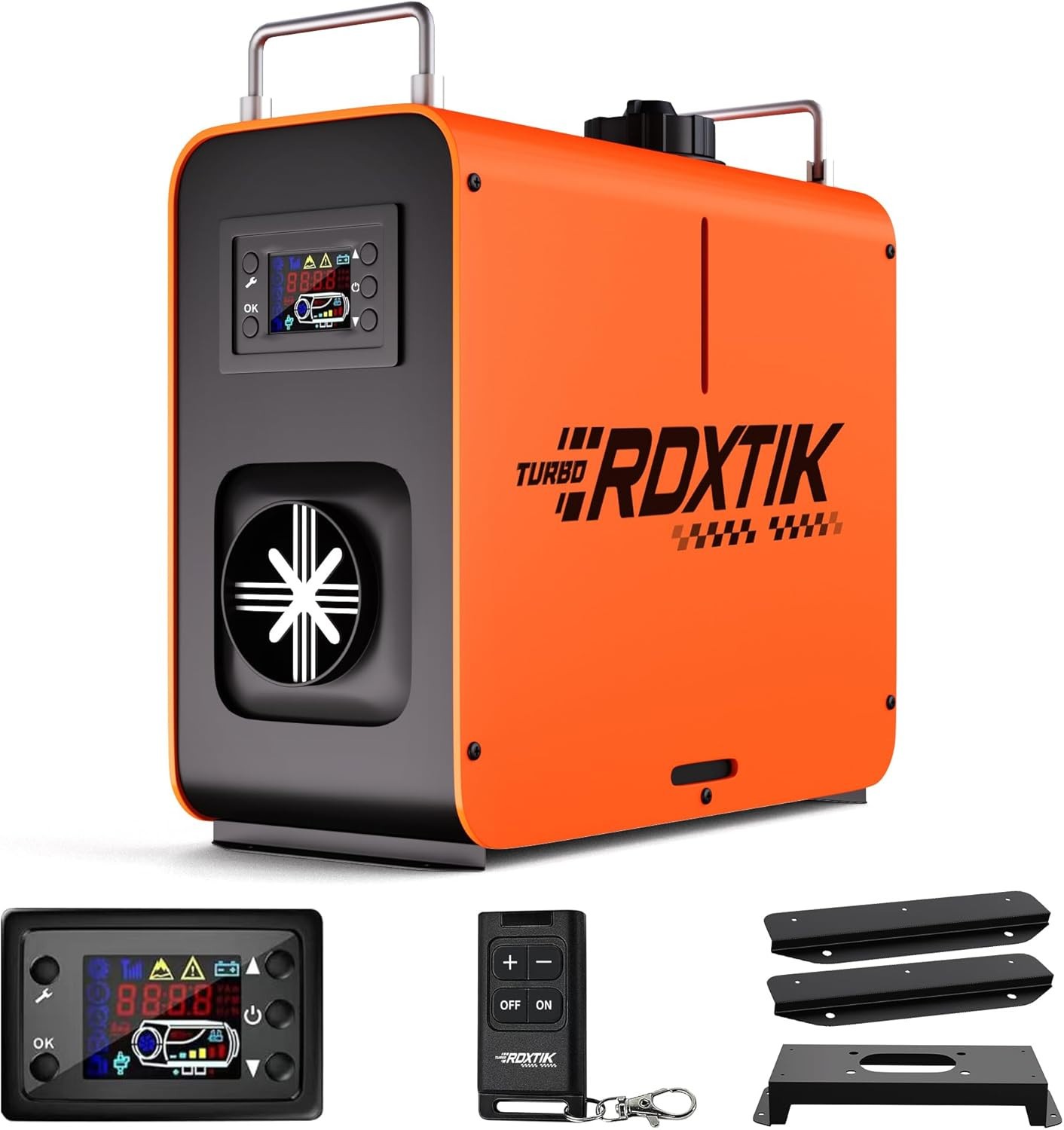 RDXTIK 8KW Diesel Heater, 5L 12V/24V All in One with LCD Switch, Remote Control