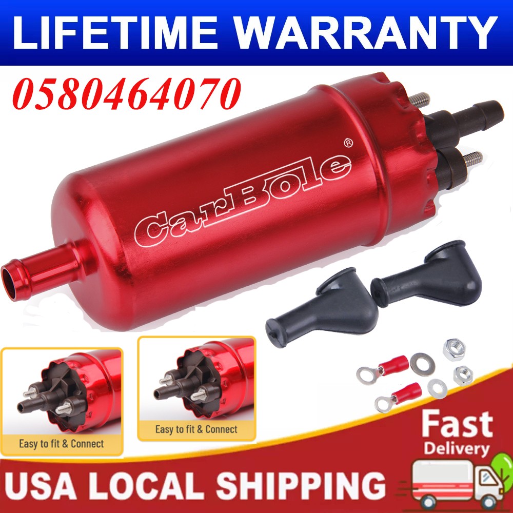 Inline High Pressure Fuel Pump Universal 0580464070 Replace for Walbro 45-125psi