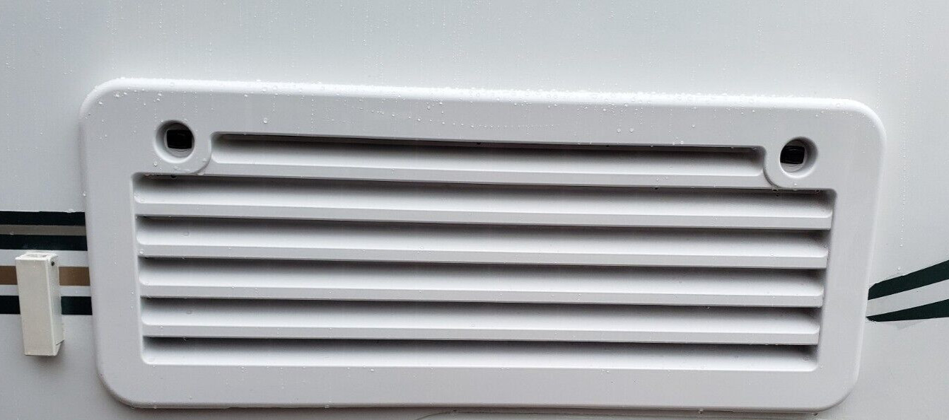 Norcold 620505PW Polar White Refrigerator Plastic Side Vent Cover 17 x 6 Inch