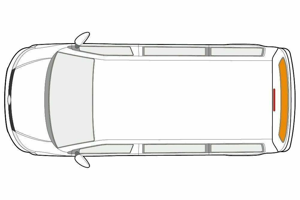 Just Kampers Tailgate Thermal Thermo Blind Silver Screen For VW T6 Transporter
