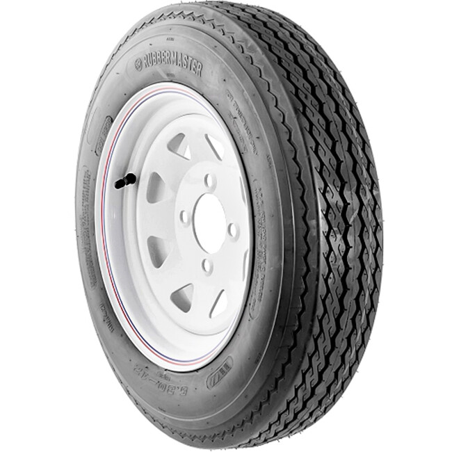 Assembly RubberMaster H187 ST 185/80D13 C78-13 C 6 Ply 5 on 4.5 Eight Spoke