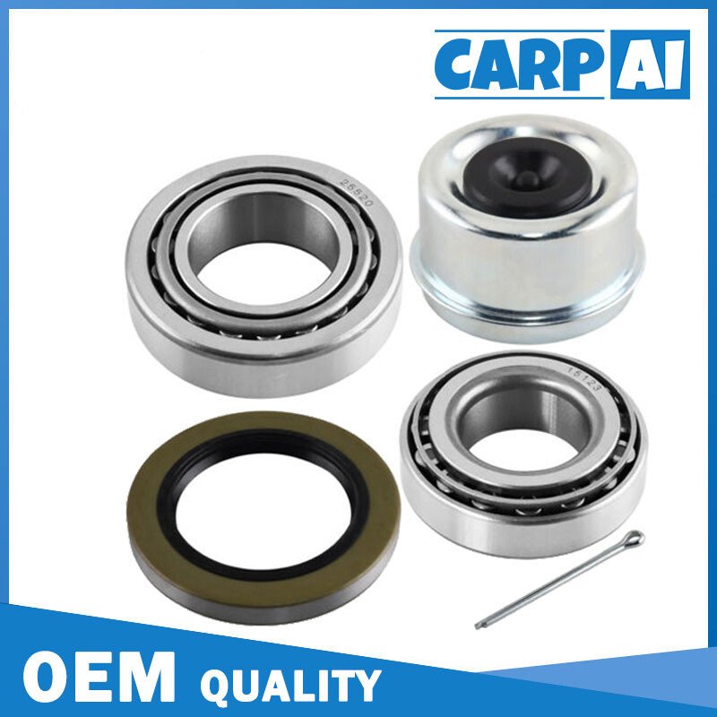 (1 Kits) 5200-6k lb Trailer Wheel Bearing Kit 25580/25520 & 15123/15245 w/ Seals