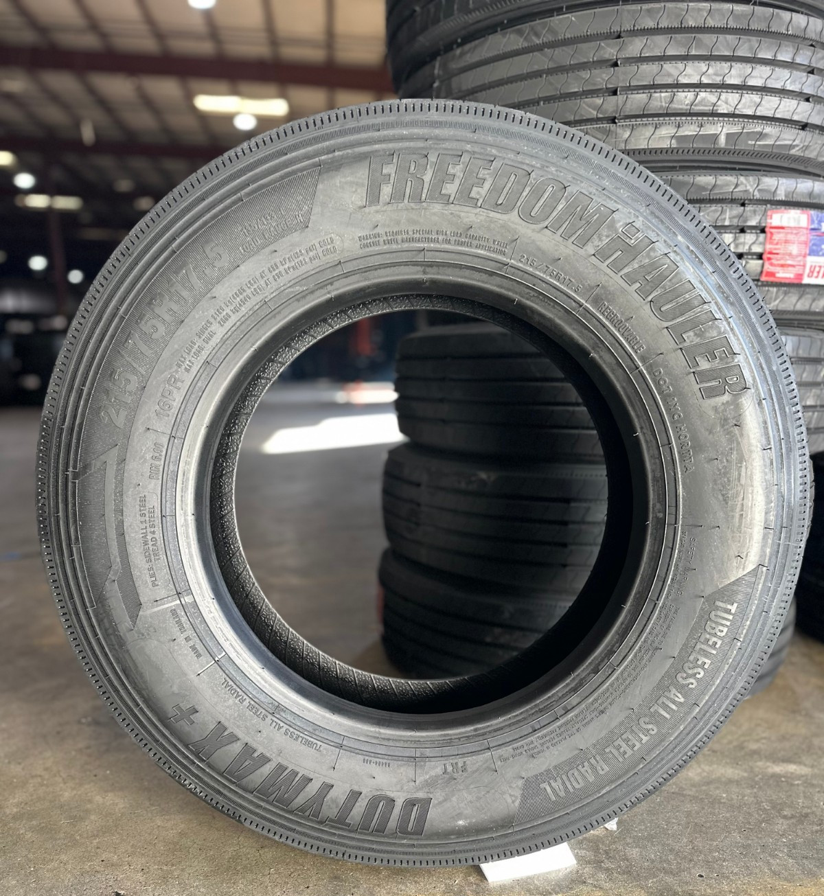2 NEW 245/70R19.5S FREEDOM HAULER DUTYMAX+ 16 PLY TIRES