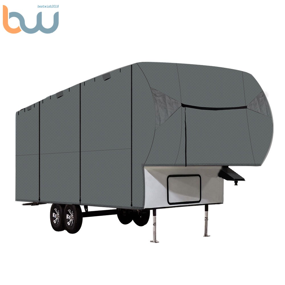 4 Layer 5th Wheel RV Motorhome Camper Windproof Anti-Scratches Storage Cover