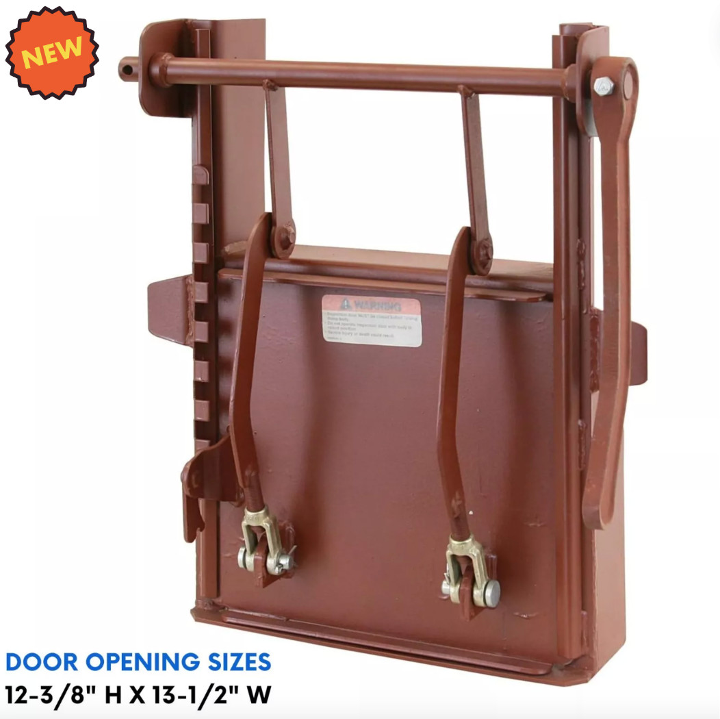 Heavy Duty Steel Inspection Door w/ Detent Weld-on for Dump Truck Body Tailgate