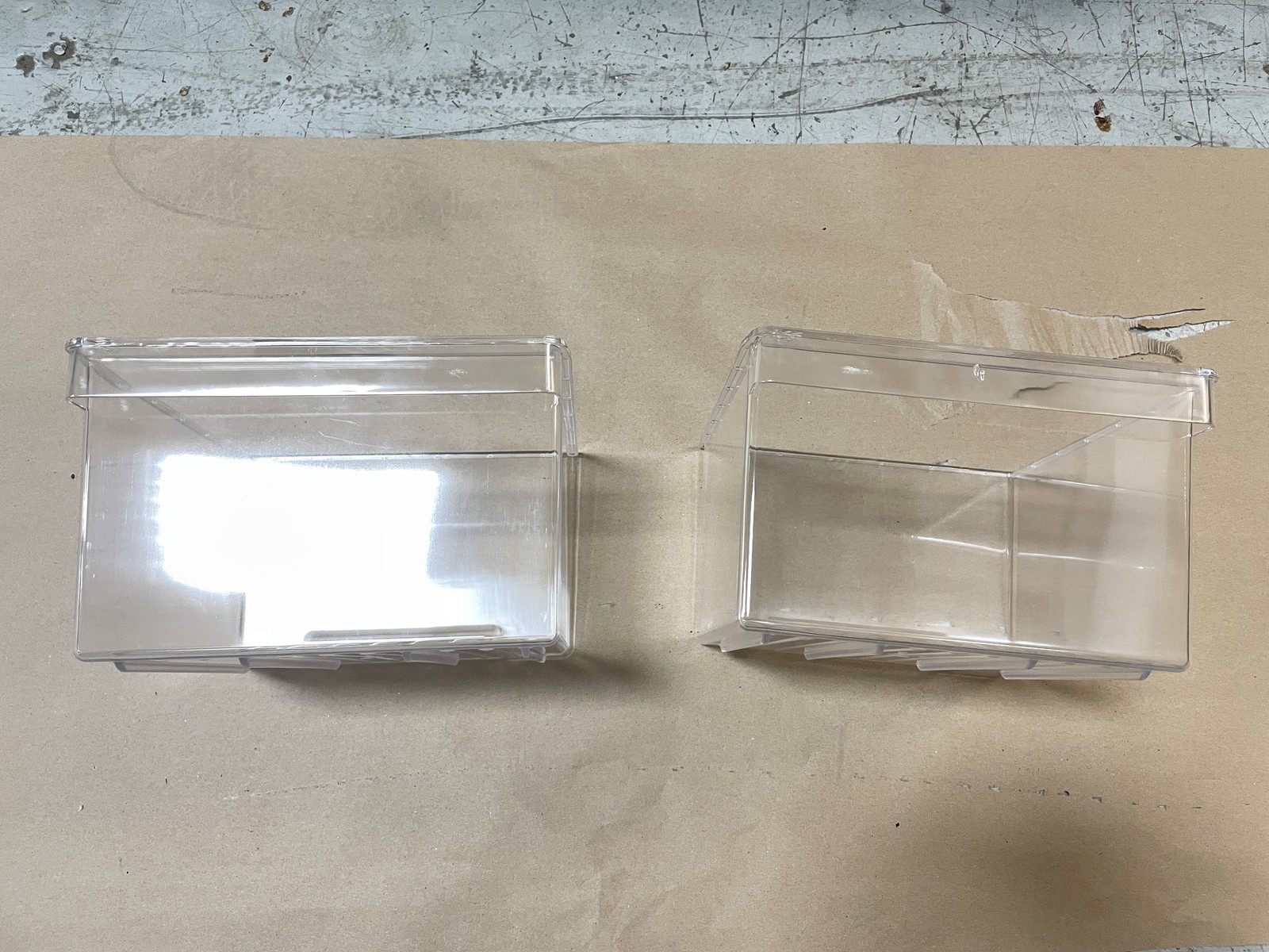 DOMETIC DM2882RBF REFRIGERATOR REPLACMENET CRISPER BIN SET (2) CLEAR 3316877.901