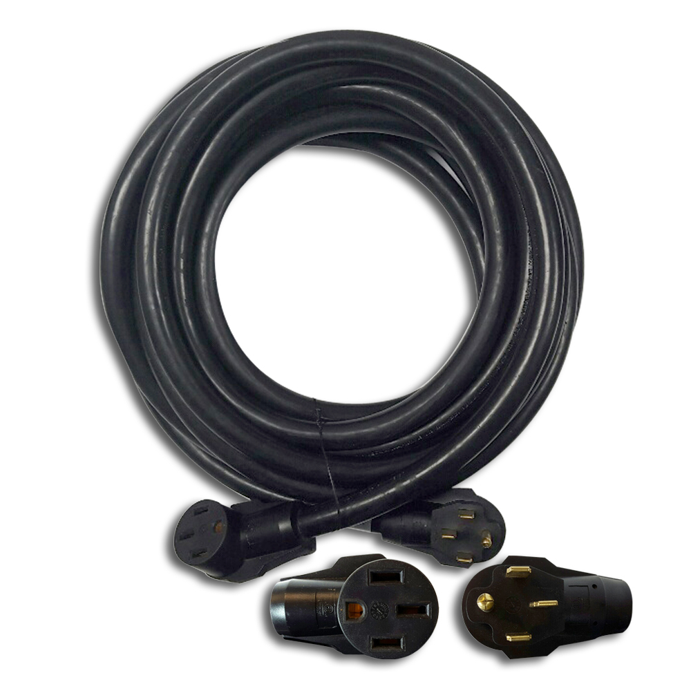 50 Foot 50 Amp RV Extension Power Cord 100% Copper Wires Trailer Motorhome New!