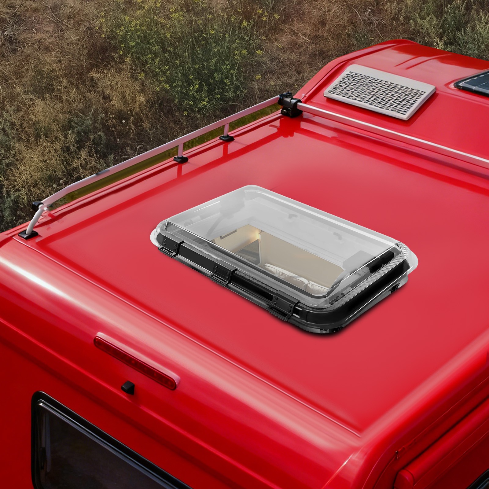 700mm*500mm Anti-UV RV Roof Vent Hatch Caravan Camper Trailer Roof Window Vent