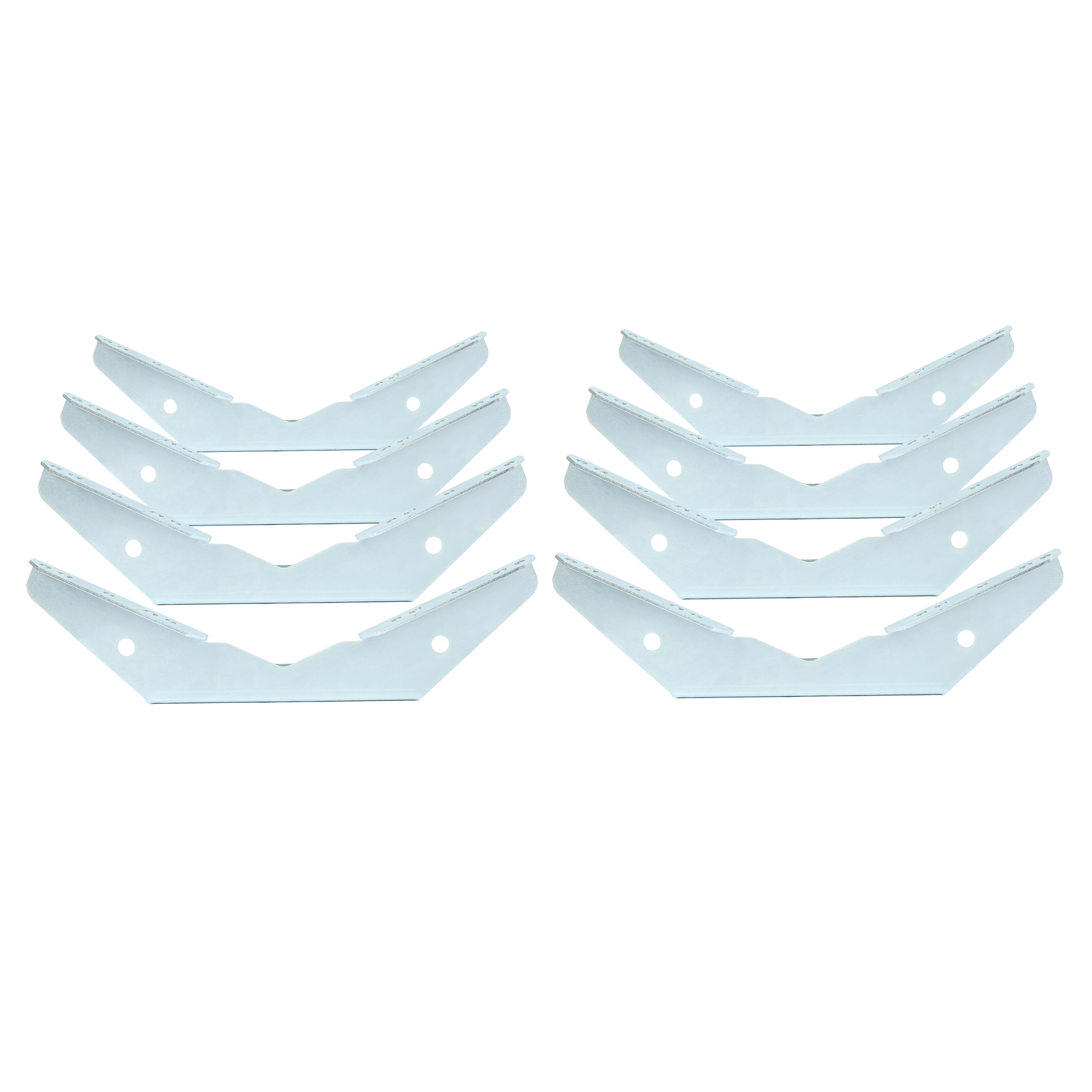 (8) Pontoon V Wing Brackets Bunk Bolster Boat Pontoon Trailer Wing Brackets