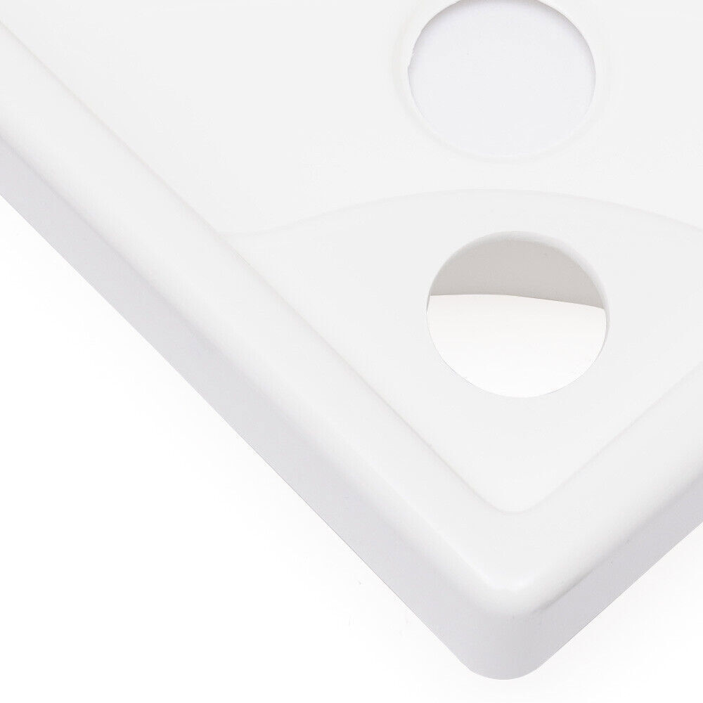 For RV Caravan White Wall-Mounted Triangular Sink Basin Bathroom Corner Sink USA