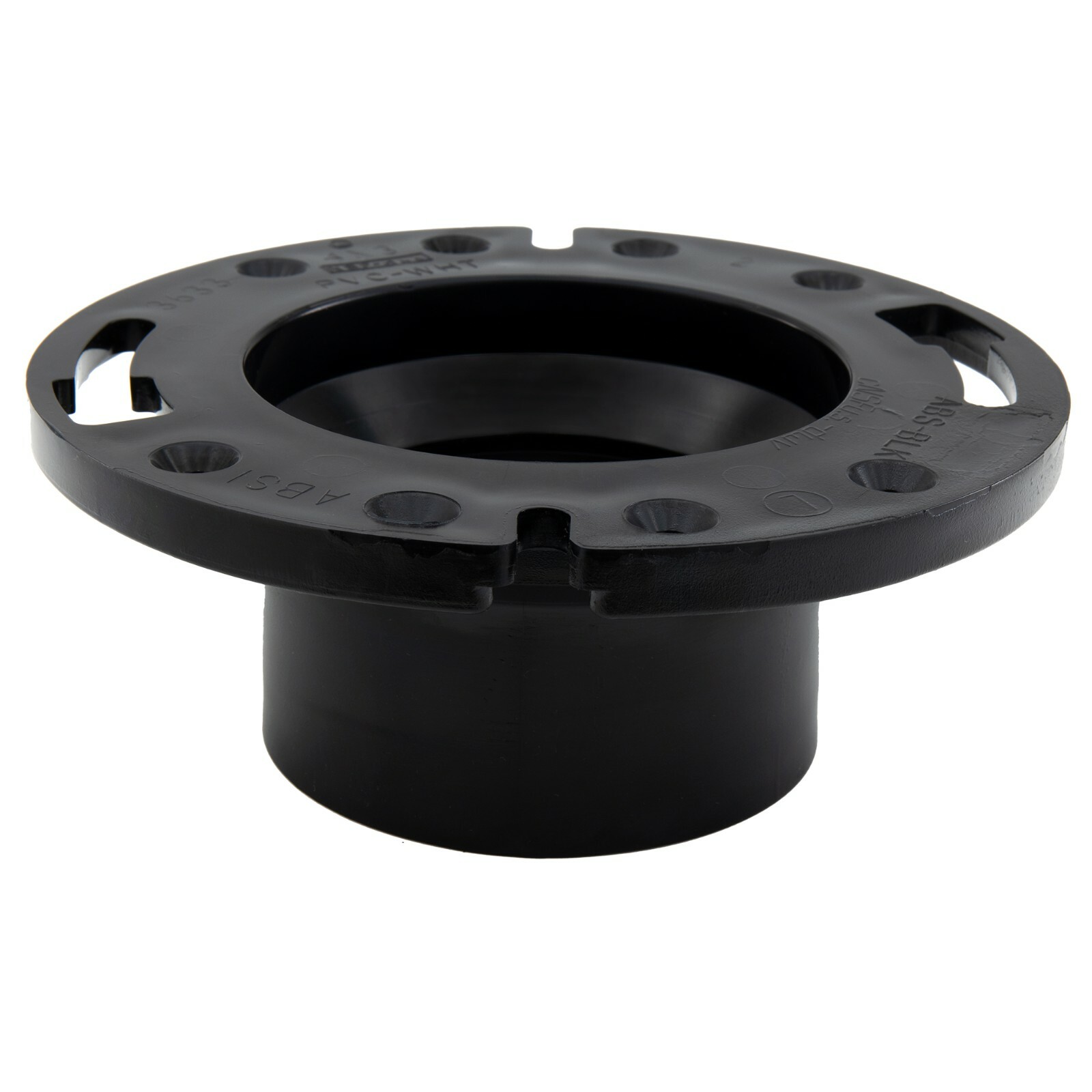 RV Toilet Closet Flange 4×3 ABS Plastic Toilet Mount Optional Wax Ring