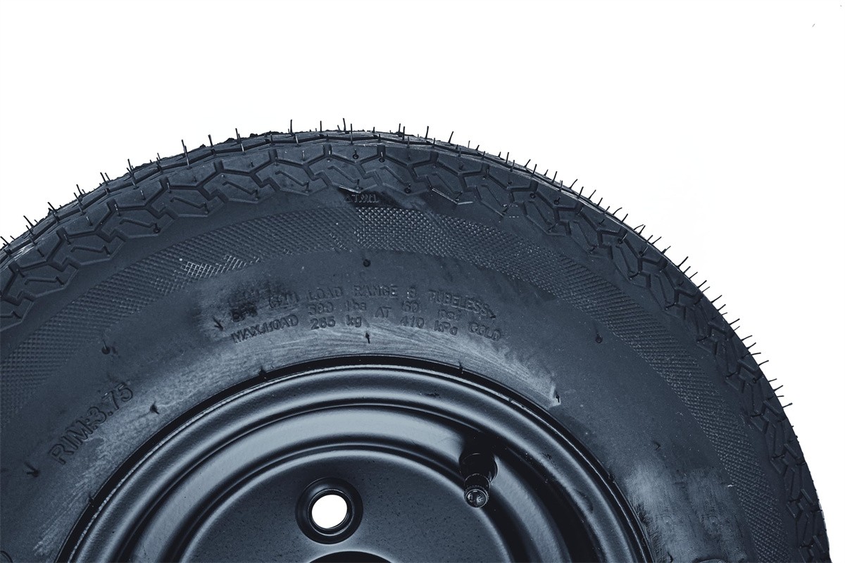 4PCS 4.80-8 480-8 4.80X8 Trailer Tires with 8″ Rims 4 Lug on 4″ Load Range C 6PR