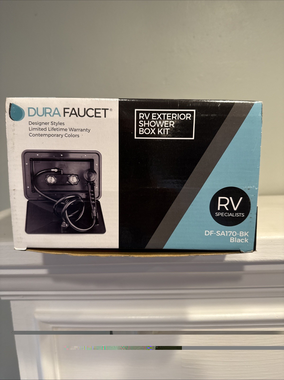 DURA FAUCET DF-SA170-BK RV Exterior Shower Box Kit (Black). New. Trailer / RV