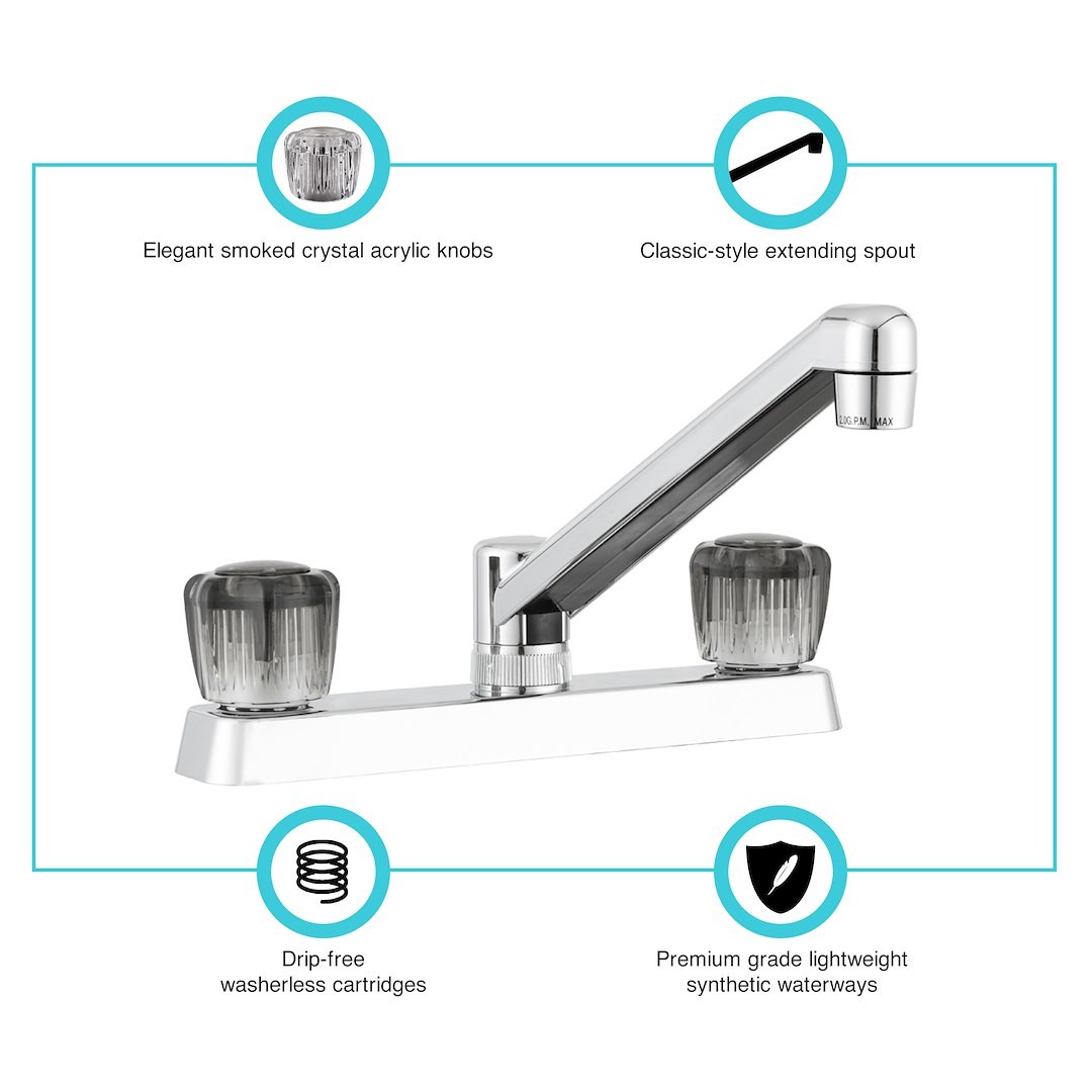 Dura Faucet DF-PK600S-CP FAUCETS & COMPONENTS RV