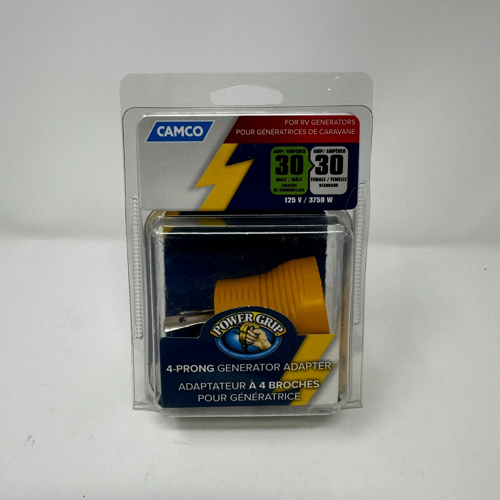 Camco 4-Prong Generator Adapter to 30 Amp RV Camper Plug 55338 – New