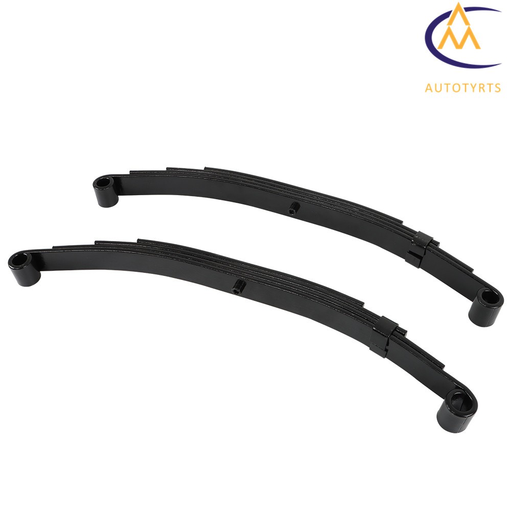 4 Sets Trailer Leaf Spring 4 Leaf Double Eye 2500 lbs Cap For 5000 lbs 5K Axle
