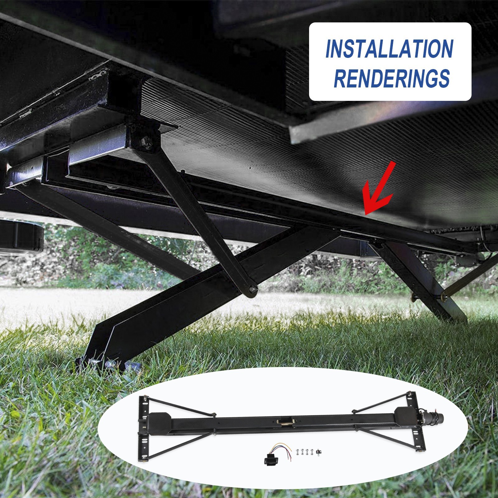 Rear Trailer Stabilizer Jack Stand Stabilizer Jack Kit For Universal 298707