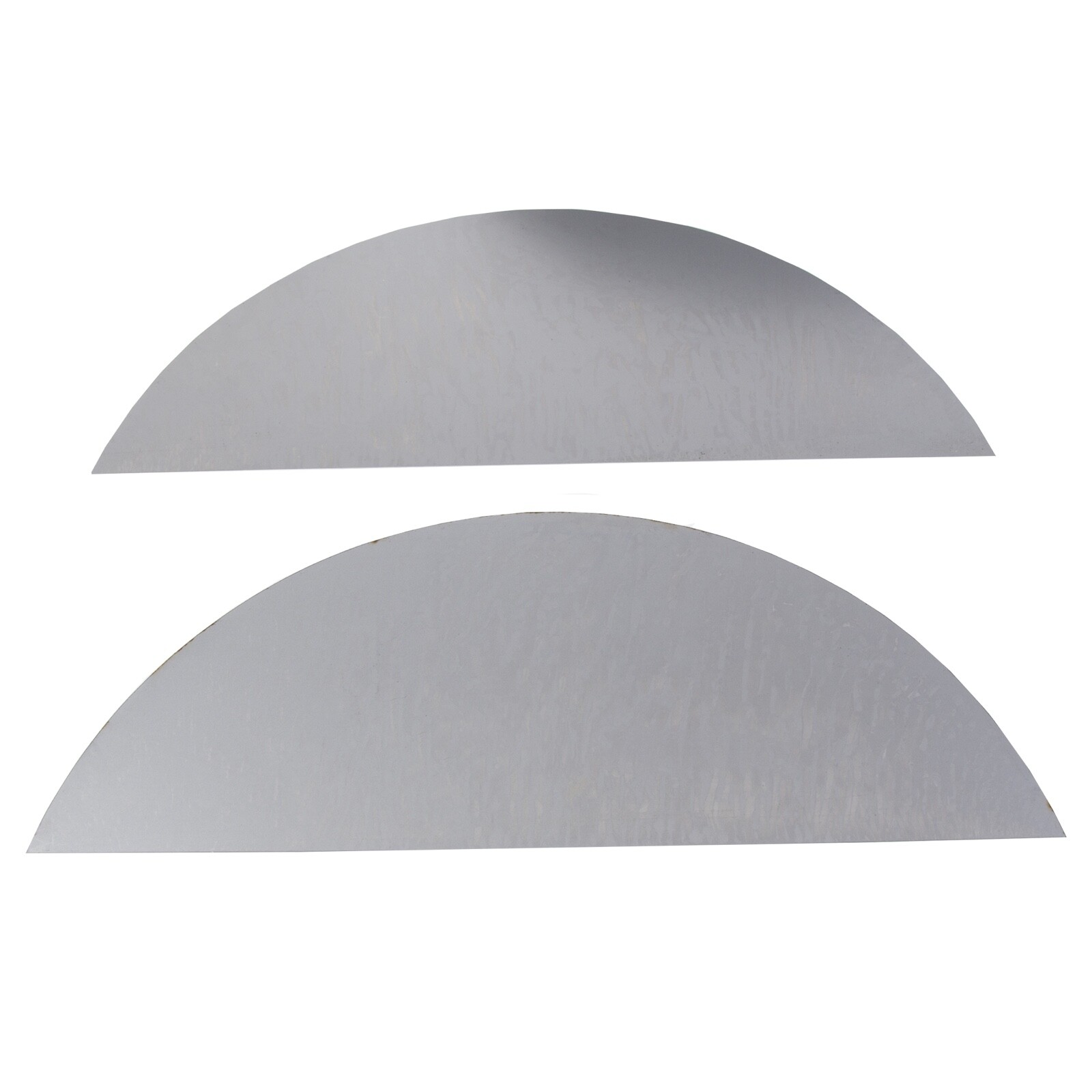 For 14″ 15″ 16″ Wheel Steel Round Single Axle 2 Trailer Fenders with Back Plate