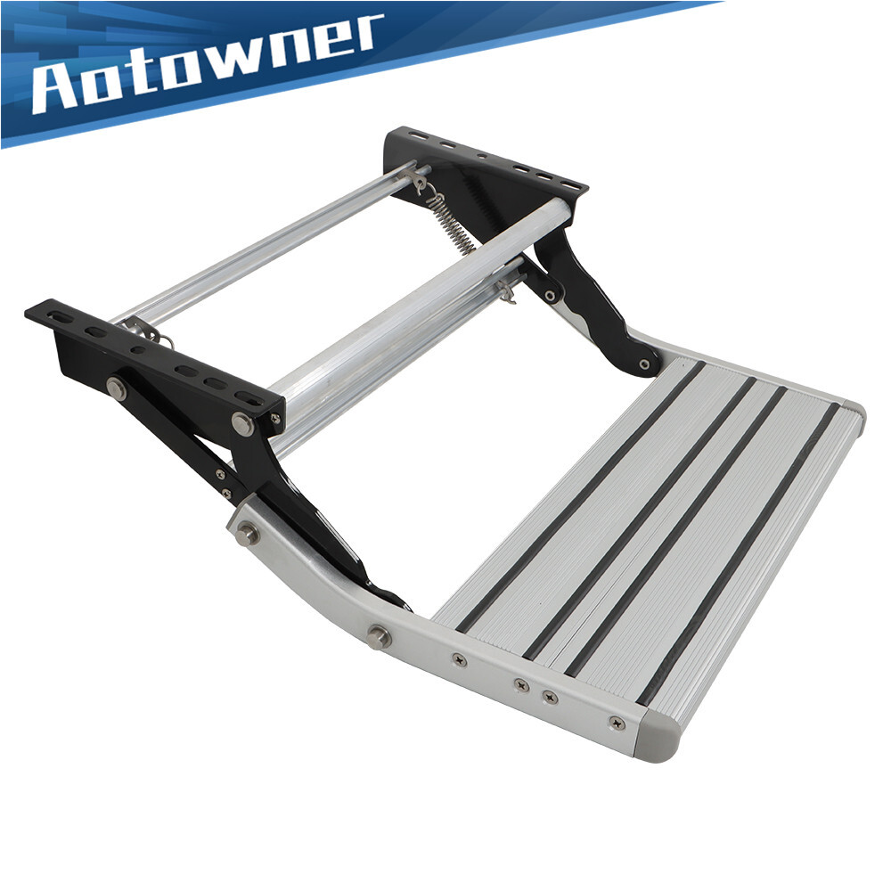 Pull Out Retractable One Step RV Camper Motorhome Platform Steps Stair Anti-Slip