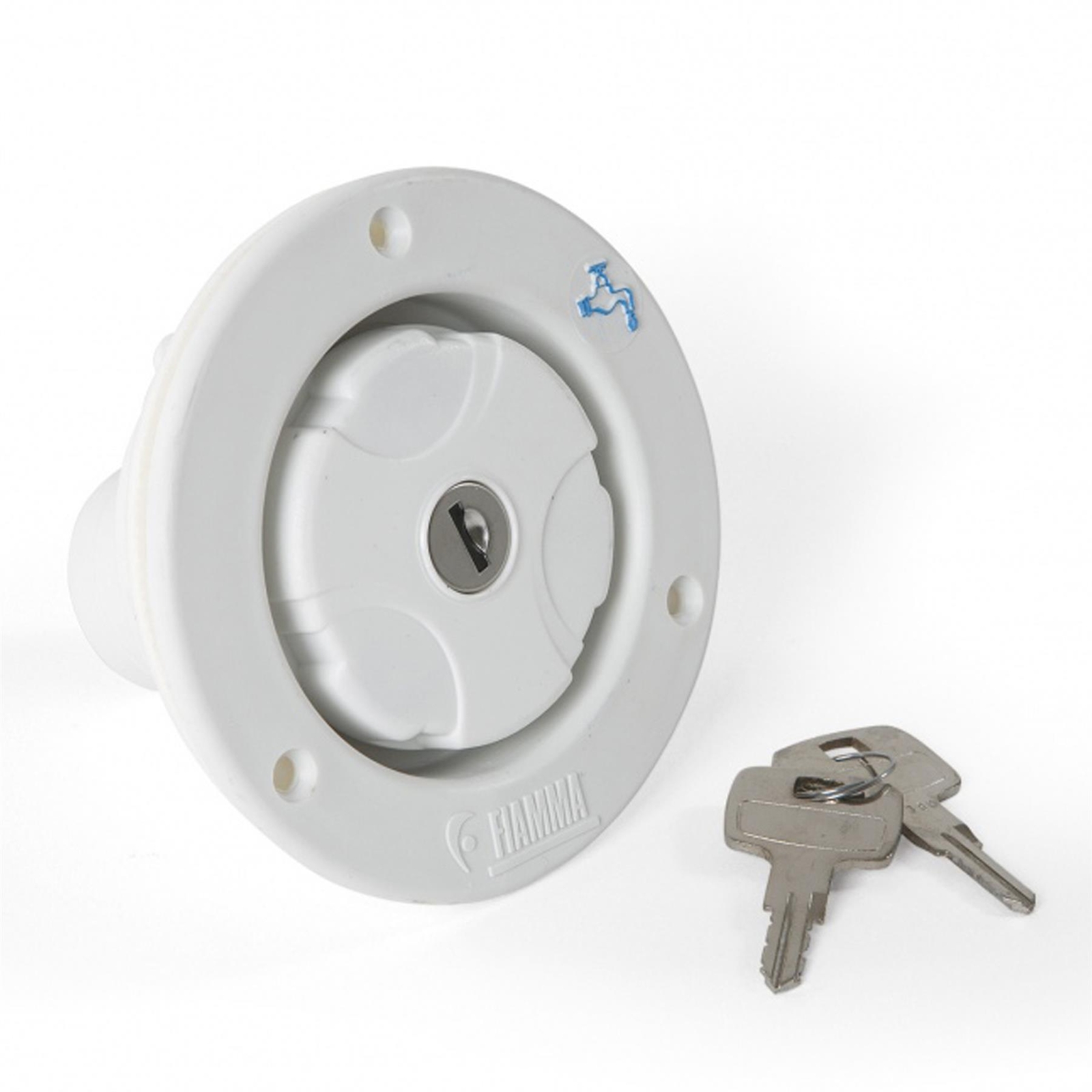 FIAMMA LOCKABLE WATER FILLER CAP WHITE MOTORHOME CAMPERVAN HORSEBOX 94715-005