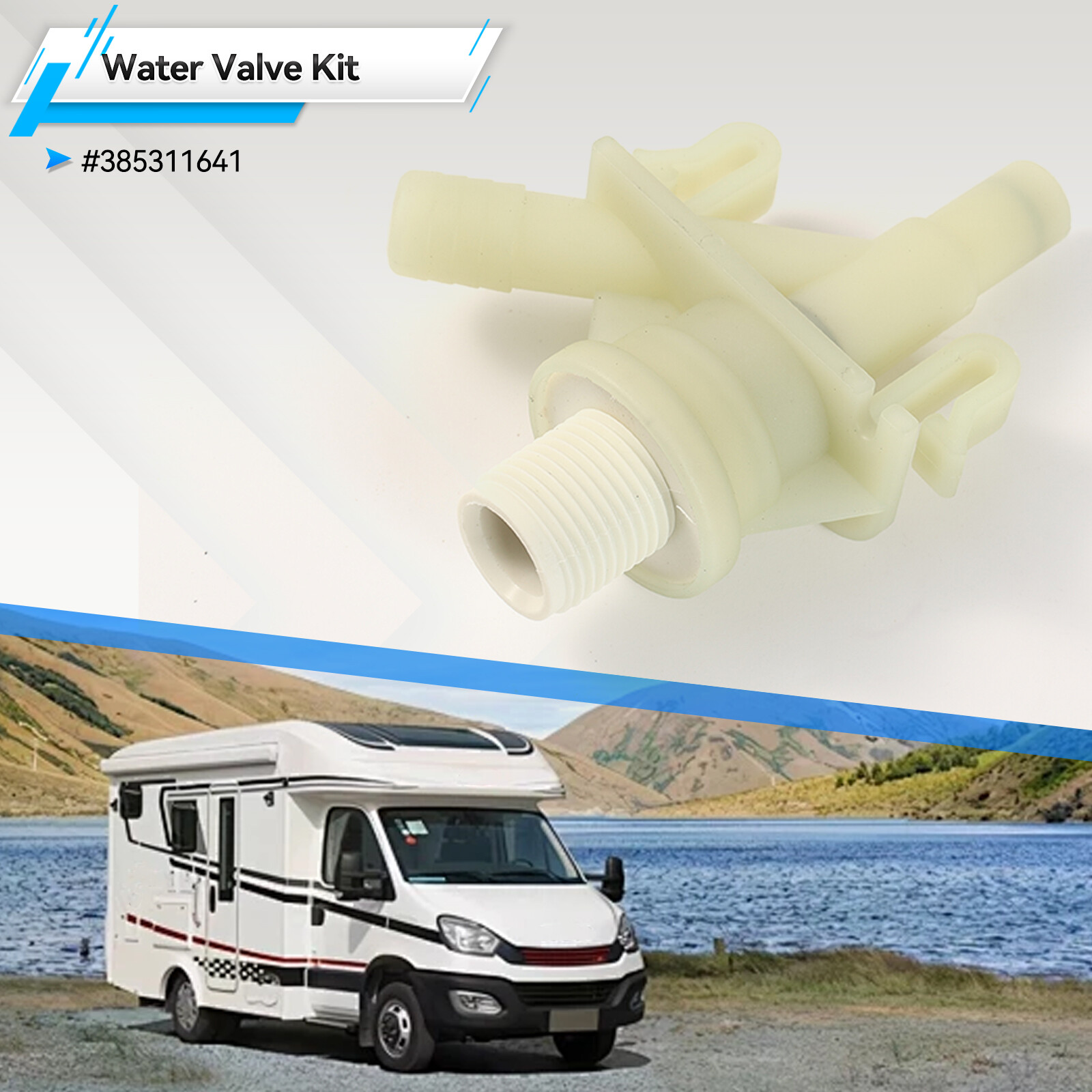 Upgraded For Dometic 300 310 320 Pedal Flush Toilet Water Valve RV #385311641