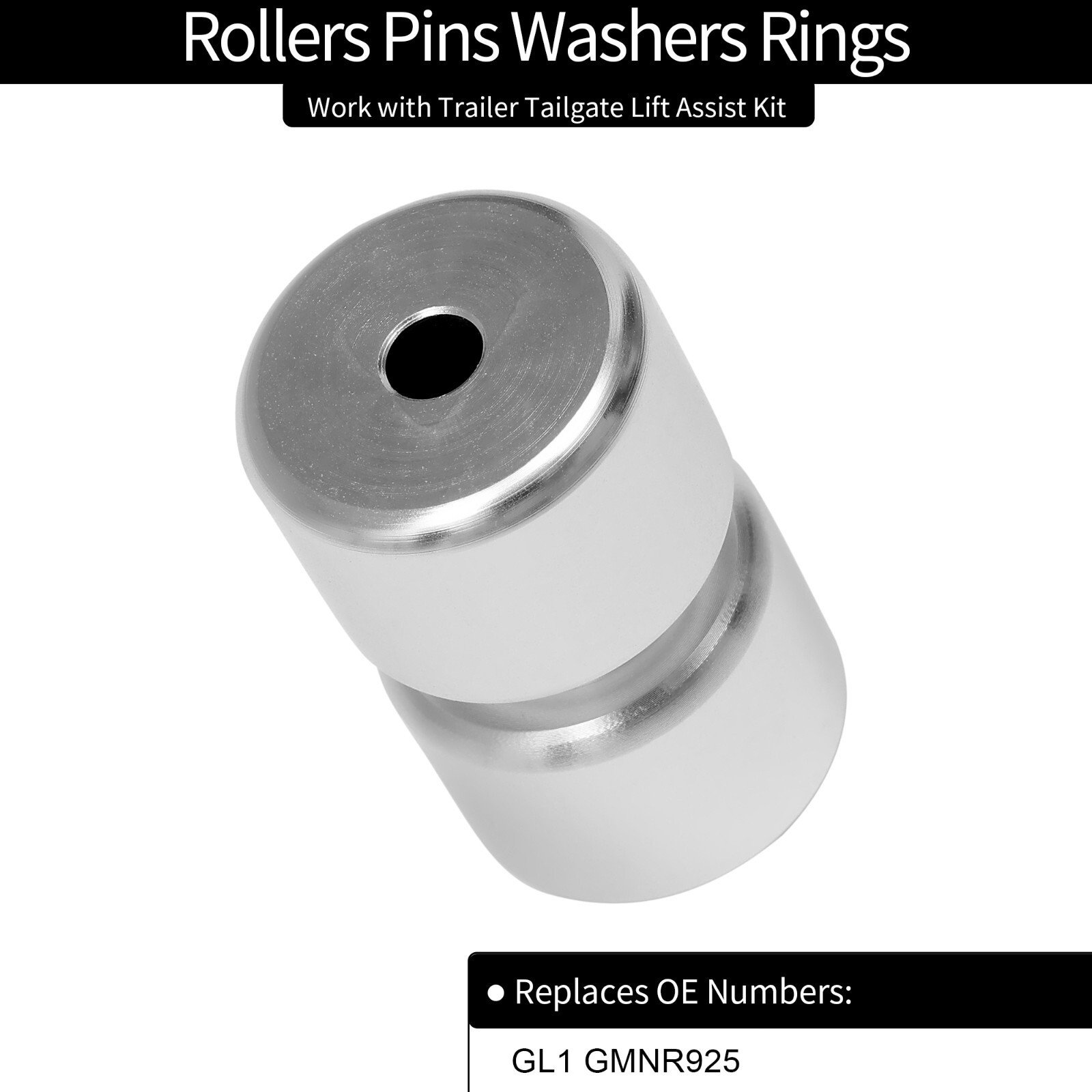 4-Pak Rollers Pins Washers Rings Kit For Trailer Tailgate Lift Assist GMNR-925