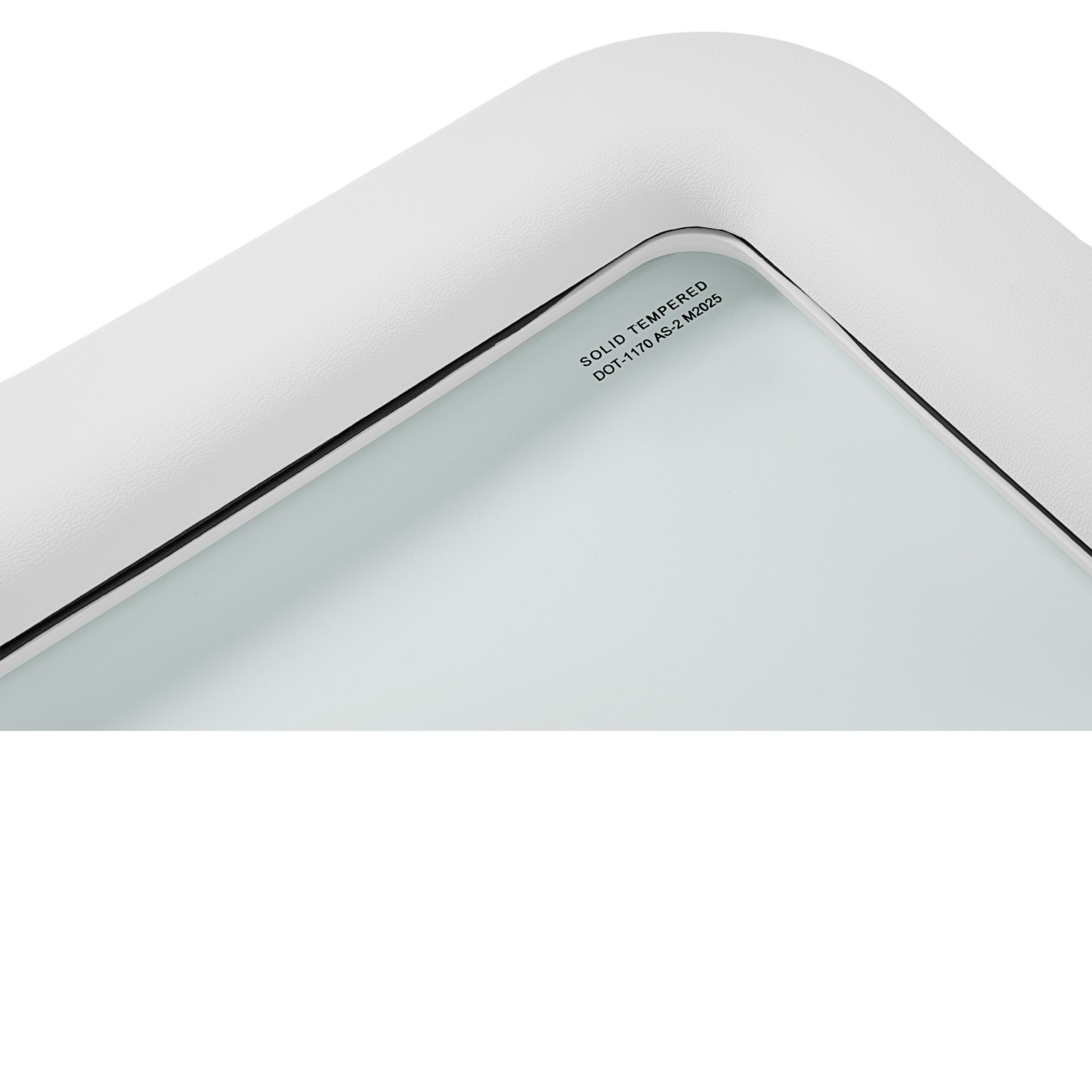 White 15″x24″ Window Entrance Entry Door Tempered Glass For Camper Trailer RV