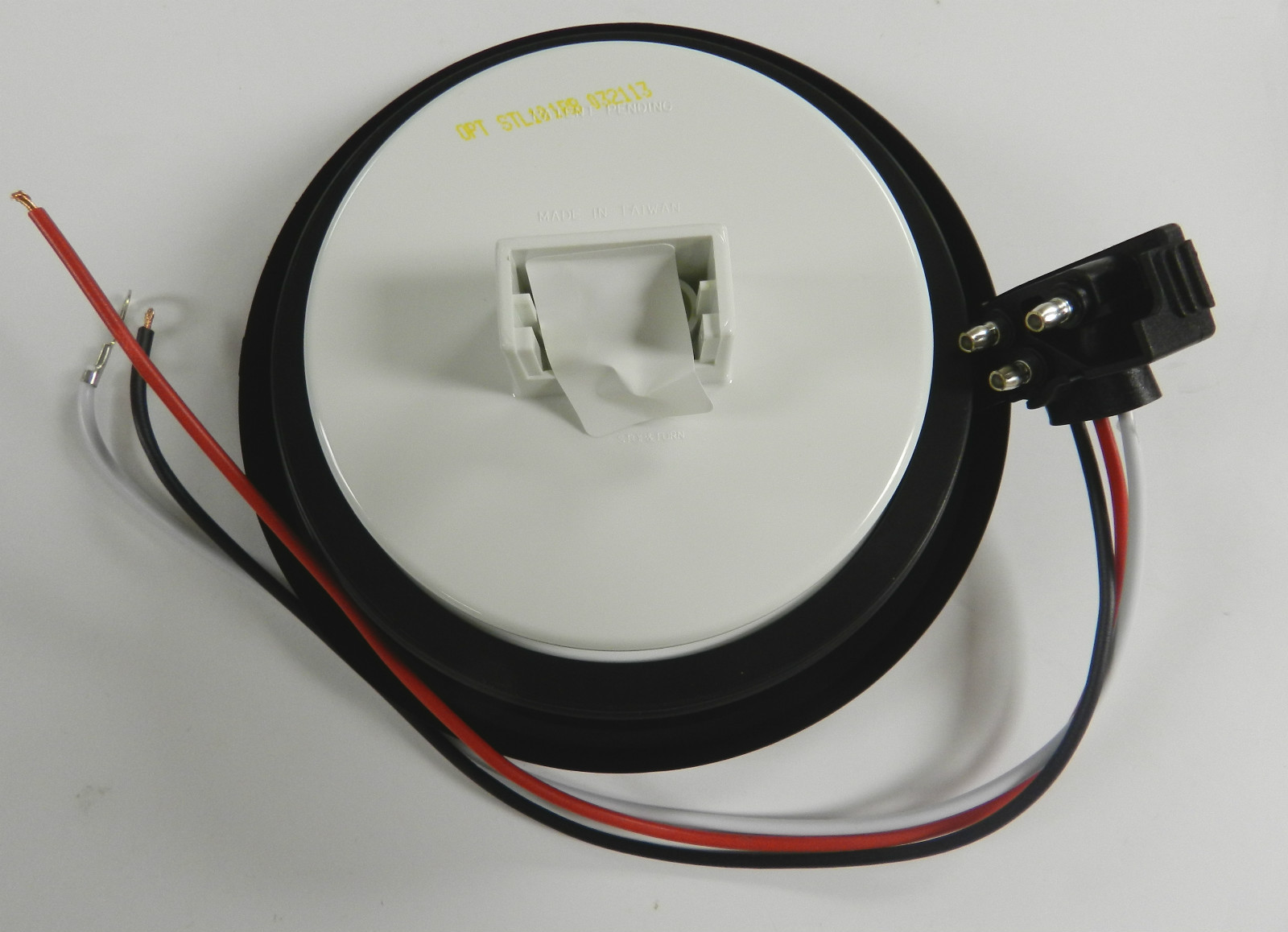 (2) RED 4″ Round LED 21 SMD Diodes Stop, Turn, Tail Light Optronics Glo-Light