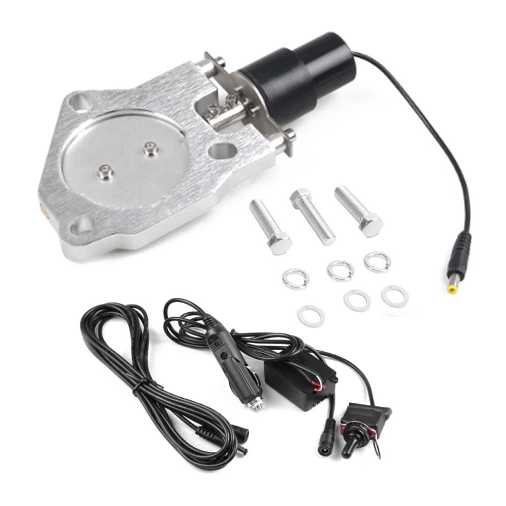 2.5inch Electric Exhaust Y-Pipe Valve Control Motor Kit & Manual Switch