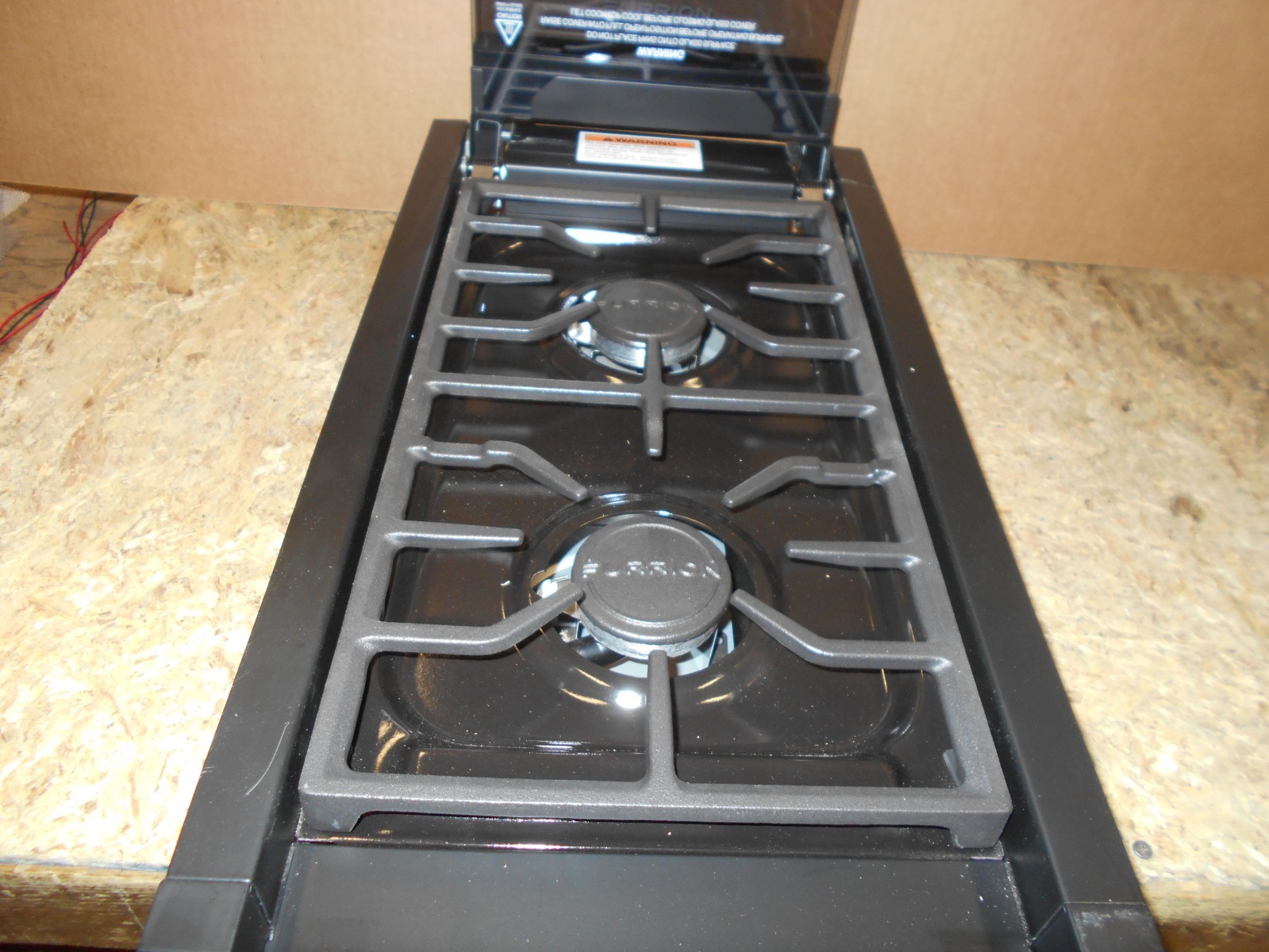 *FURRION COOKTOP 2 BURNER BLACK WITH GLASS COVER FGH12D2-BL FREE SHIP *16B*
