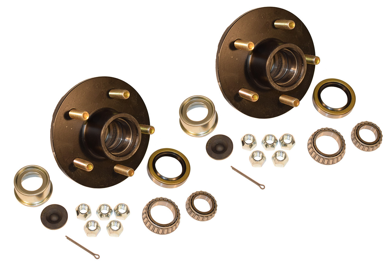Trailer Hub Kit (H-1000EZ-PR) 5 Bolt on 4-1/2 Inch Circle – One Pair