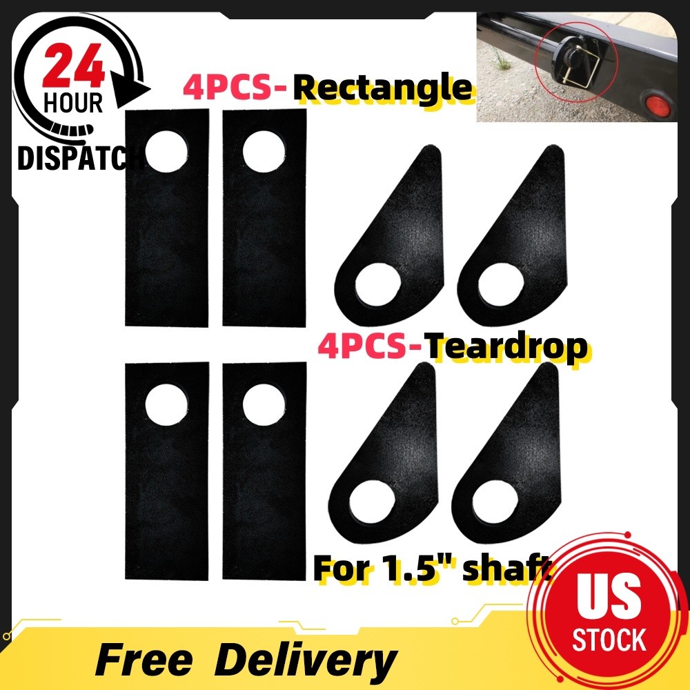 For 1.5″ shaft Weld On Steel Ramp Gate Holder Hinge plates HD Equipment Trailer
