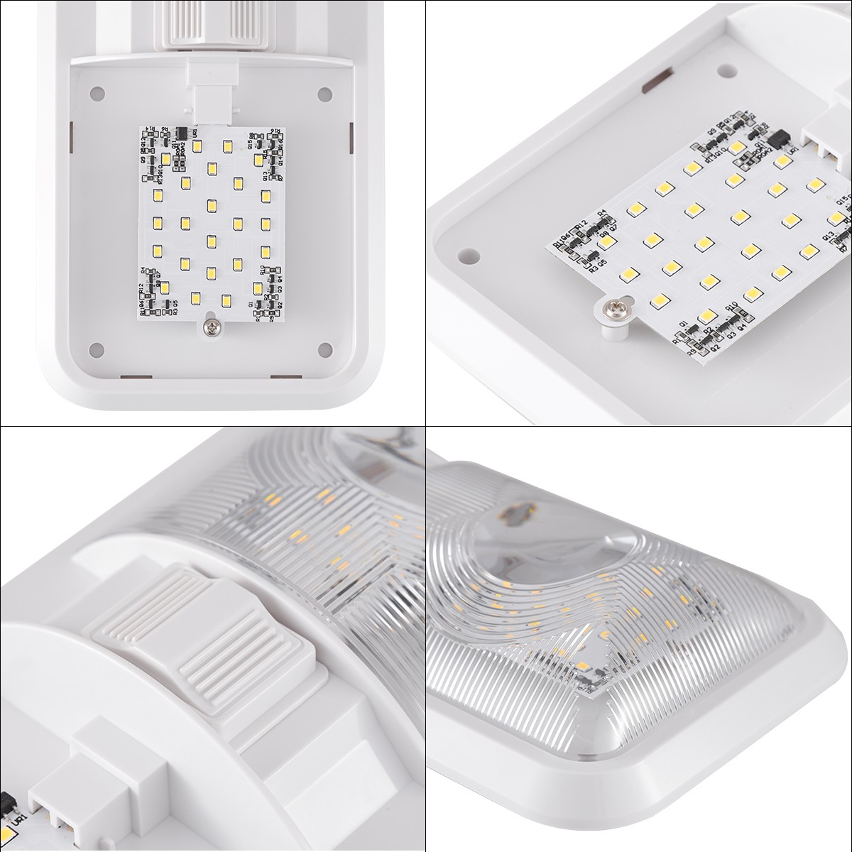 12V LED RV Ceiling Dome Light RV Interior Lighting for Camper Trailer Truck Boat