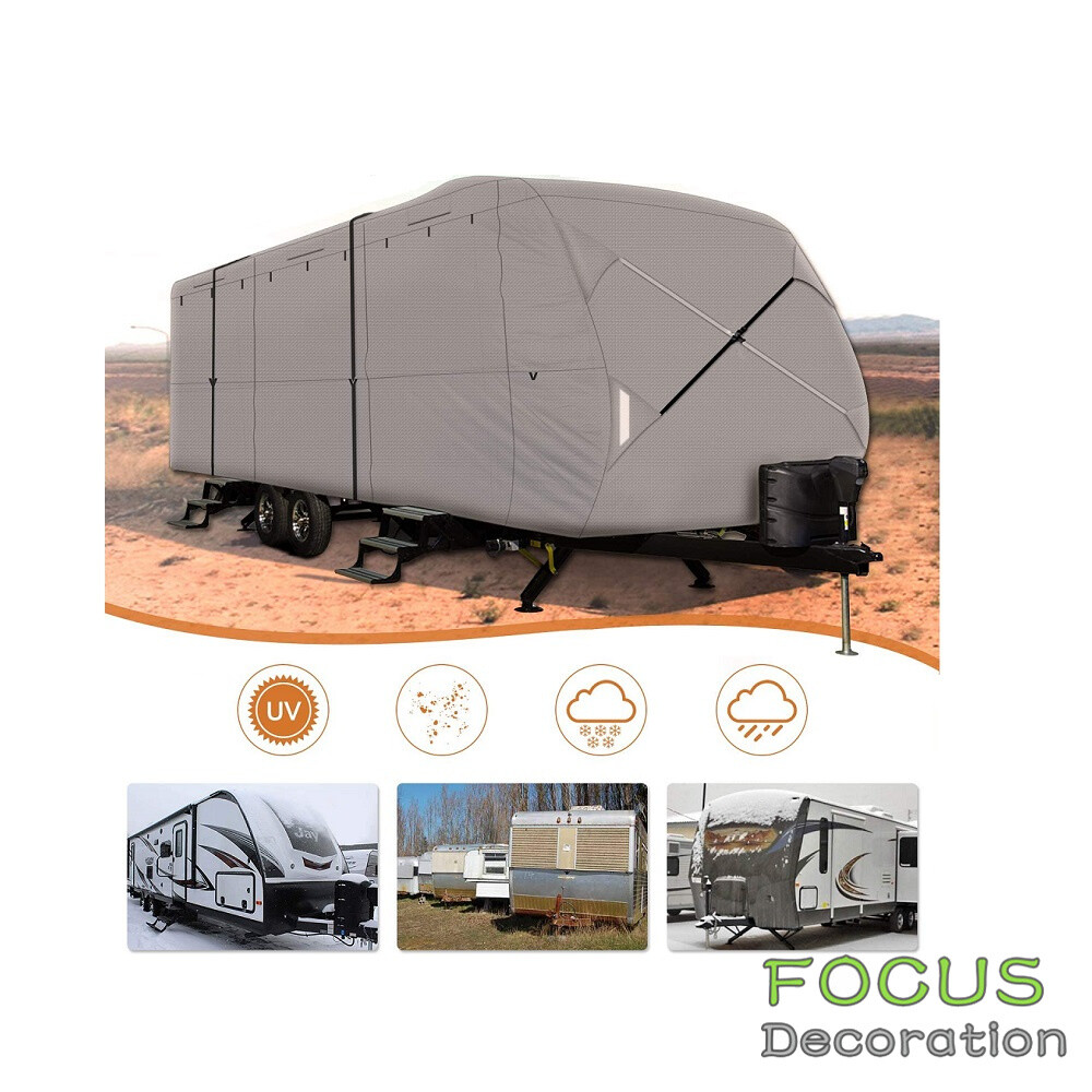 For Camper 20′-22′ Non-Woven Fabric Travel Trailer RV Cover Waterproof Anti-UV