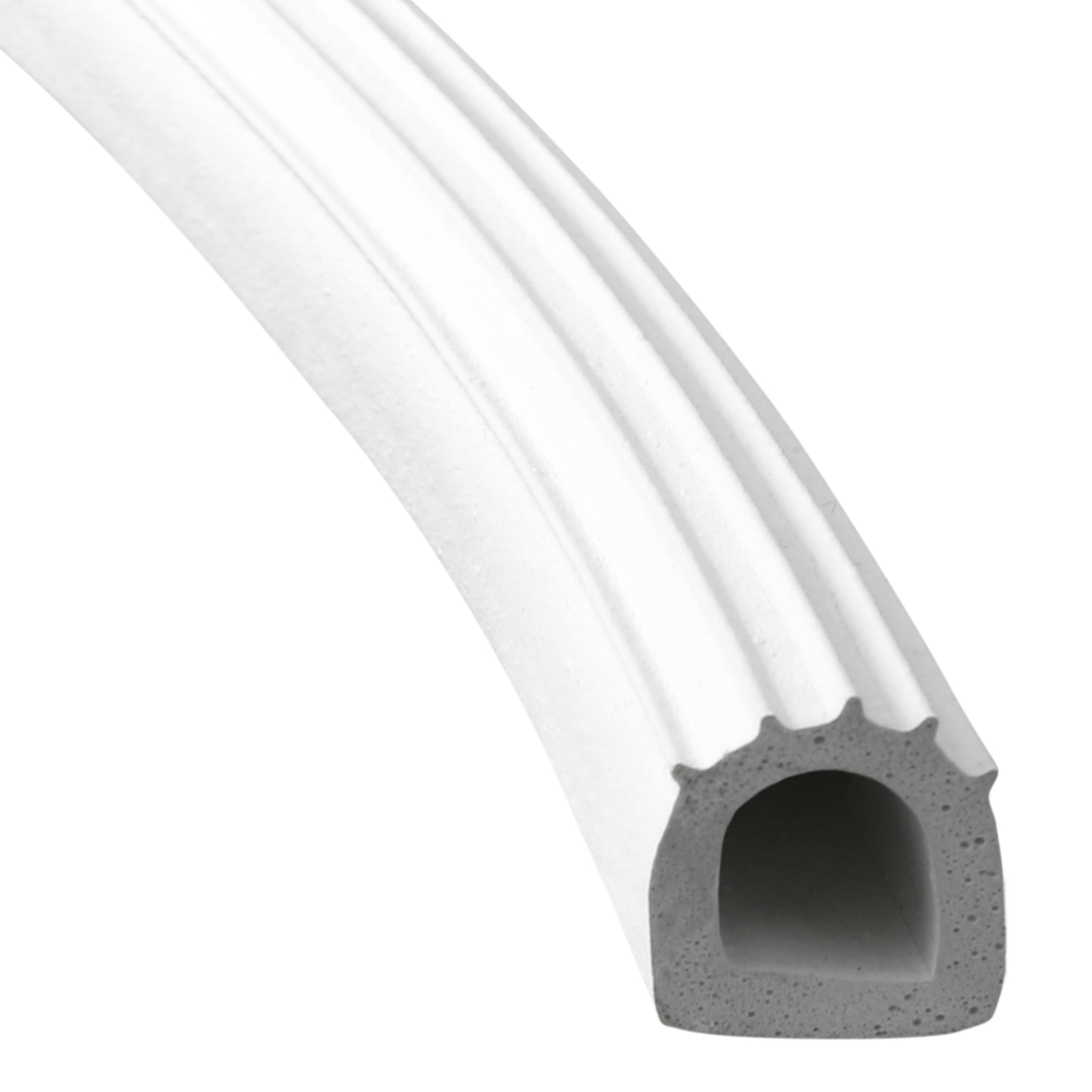 Auto RV Marine WHITE Self Adhesive Exterior RV Slide Out D Rubber Weather Seal