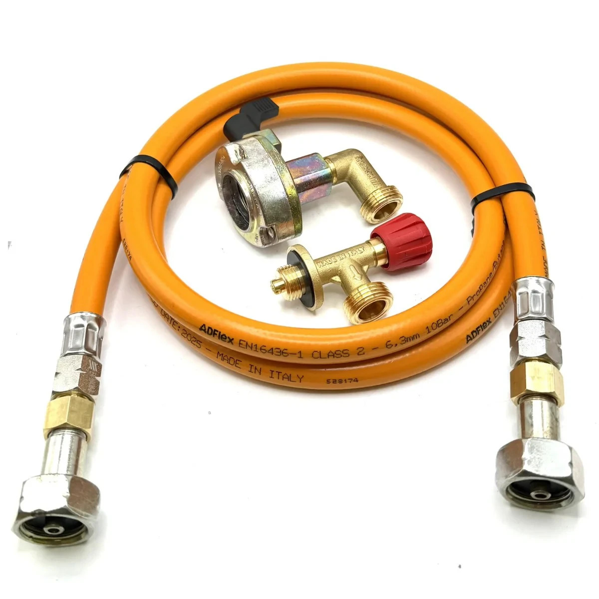 1.5m Orange LPG Gas Hose 27mm 90° Patio Clip-On for Campingaz 901 904 907 new