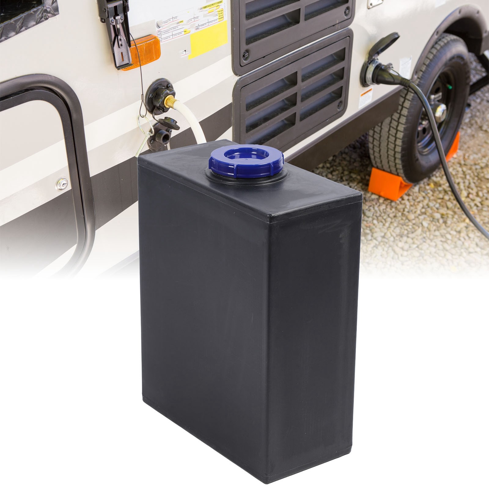 New 10.5 Gallon RV Water Storage Tank 15.75×7.87×19.69in Vertical Food Grade