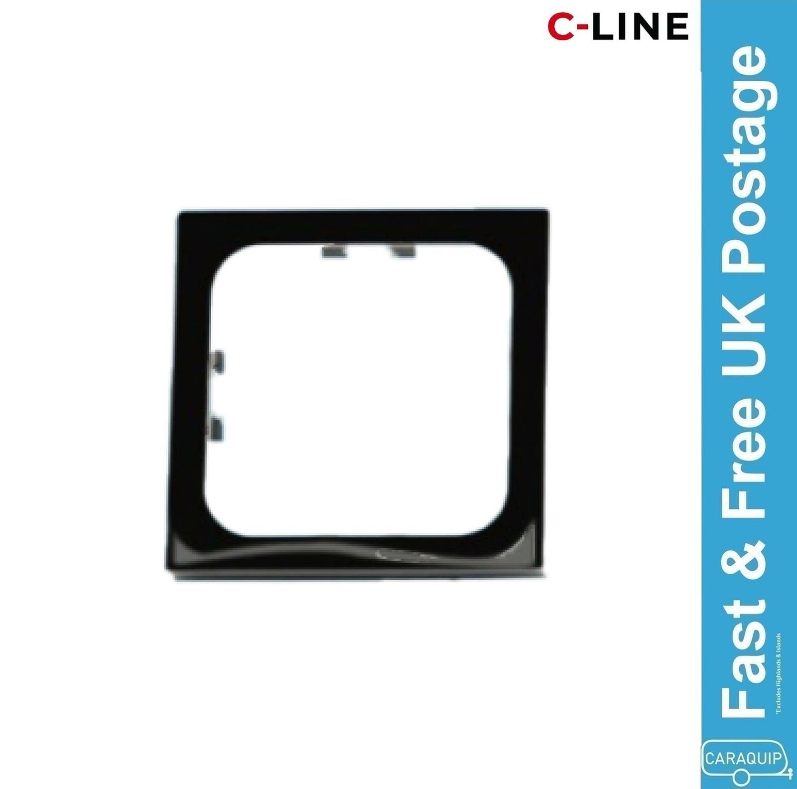 C-Line CG 1 Way Black Faceplate Surround CBE Caravan Motorhome VW Campervan