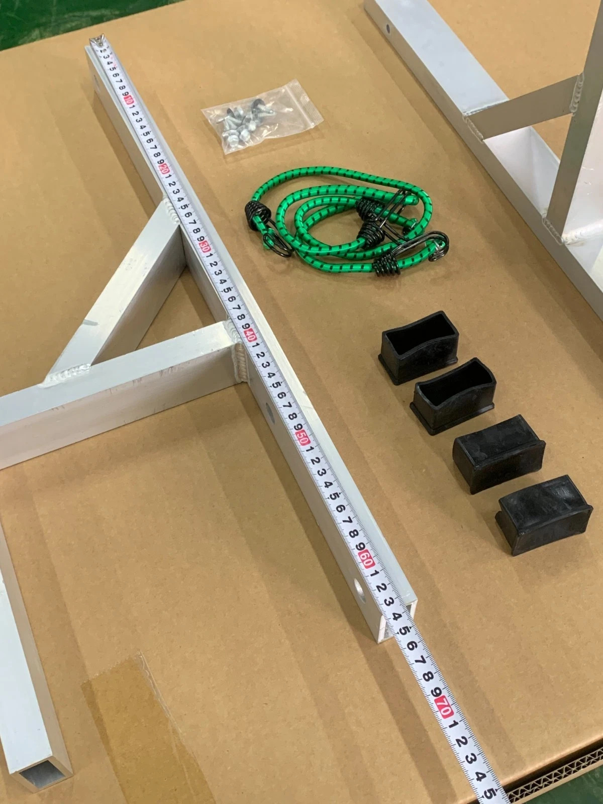 U.S Warehouse Fits Ladder Rack for Trailer,Side Mount Heavy Steel Ladder Rack