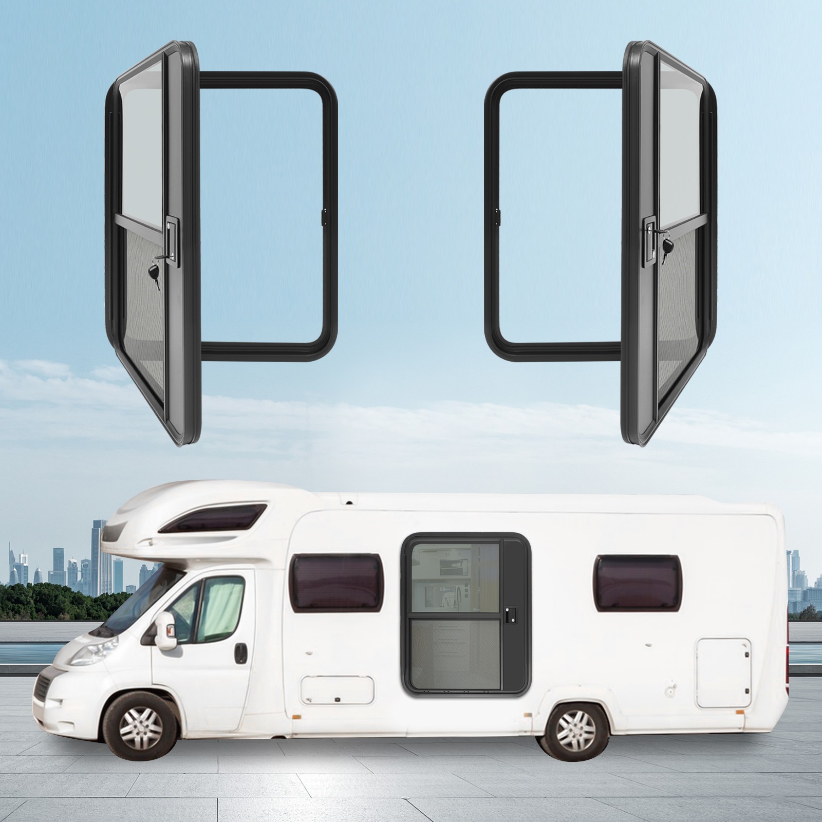30″W x 36″H RV Camper Teardrop Trailer Door (Left/Right) – Easy Access Entry