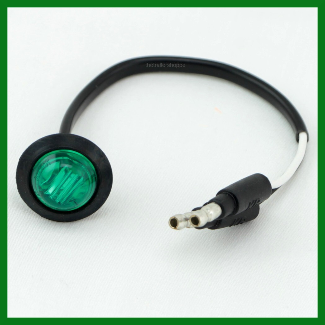 Maxxima 3/4″ Mini Interior Exterior Courtesy Light LED Green Lens Auxiliary